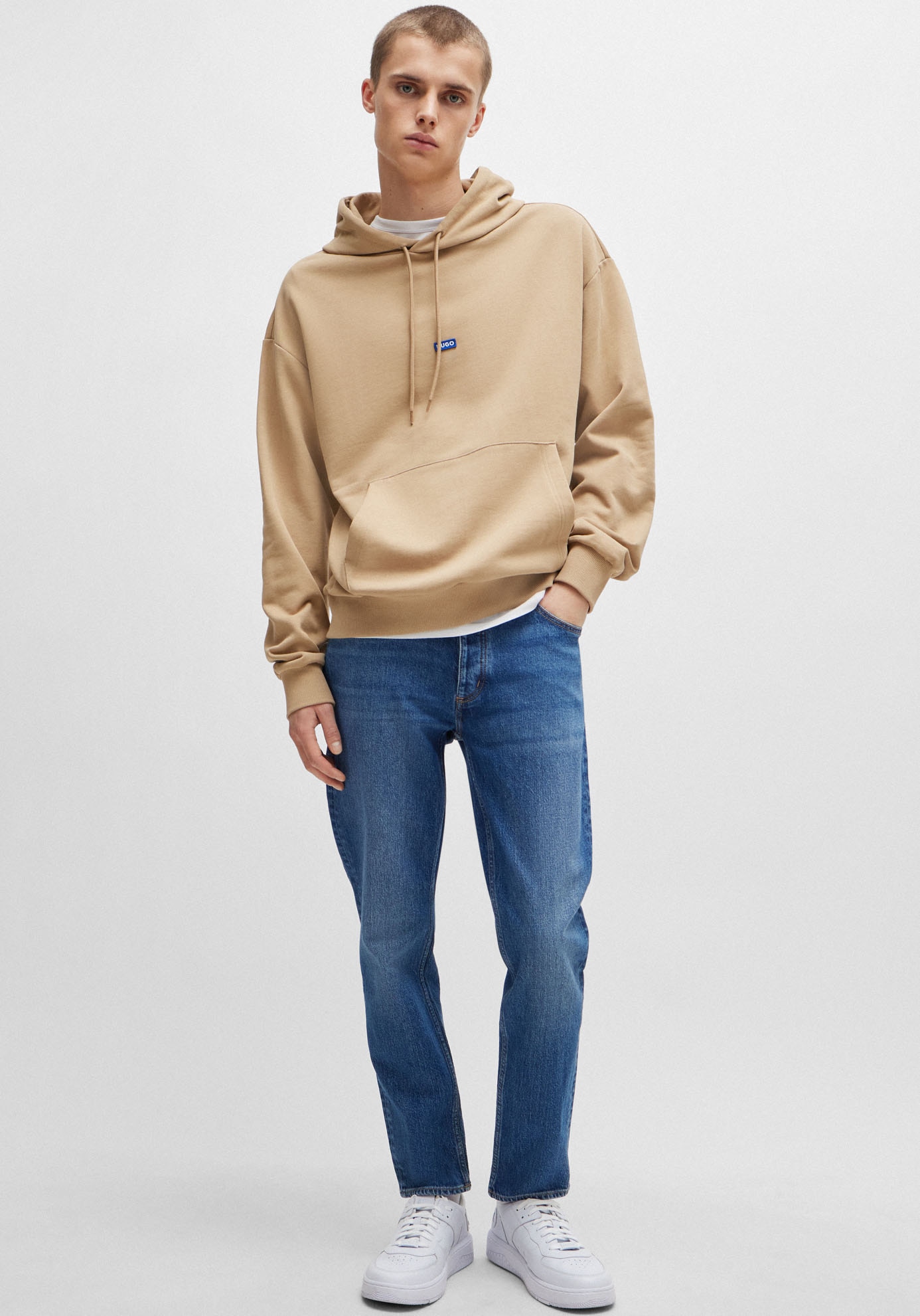 HUGO Blue Tapered-fit-Jeans »Brody«, mit Stone-washed-Finish