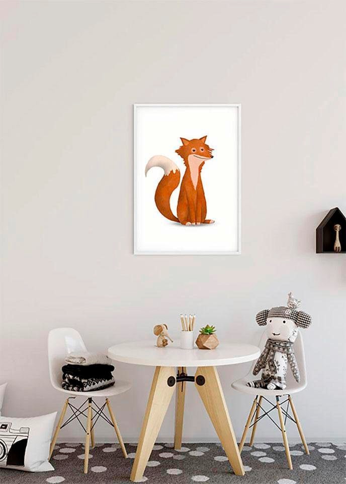 Komar Bild »Cute Animal Fox«, Tiere, (1 St.), Wandbild zur Dekoration - ohne Rahmen
