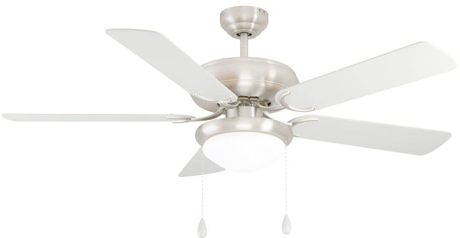 EGLO LED Deckenleuchte »BALLINA Deckenventilator«, 2 flammig, Leuchtmittel E27 | Leuchtmittel wechselbar, Deckenlampe, Ventilator mit Licht, Zugkette, Wendeflügel, Ø 132cm