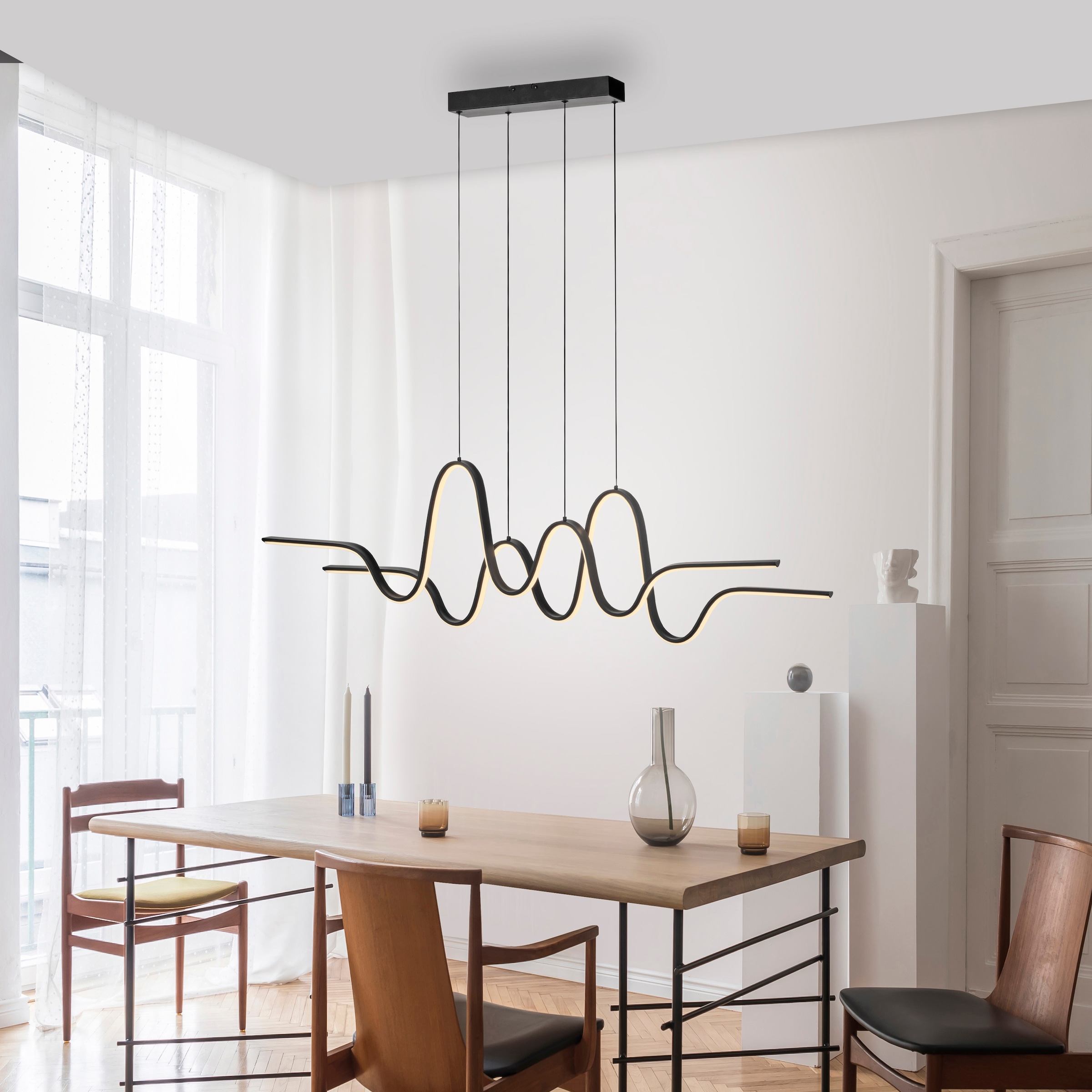 Paul Neuhaus Pendelleuchte »ALTITUDE«, 1 flammig, Leuchtmittel LED-Board | LED fest integriert, LED, dimmbar, Simply Dim, Memory, nach Trennung vom Netz, Comfort Lift