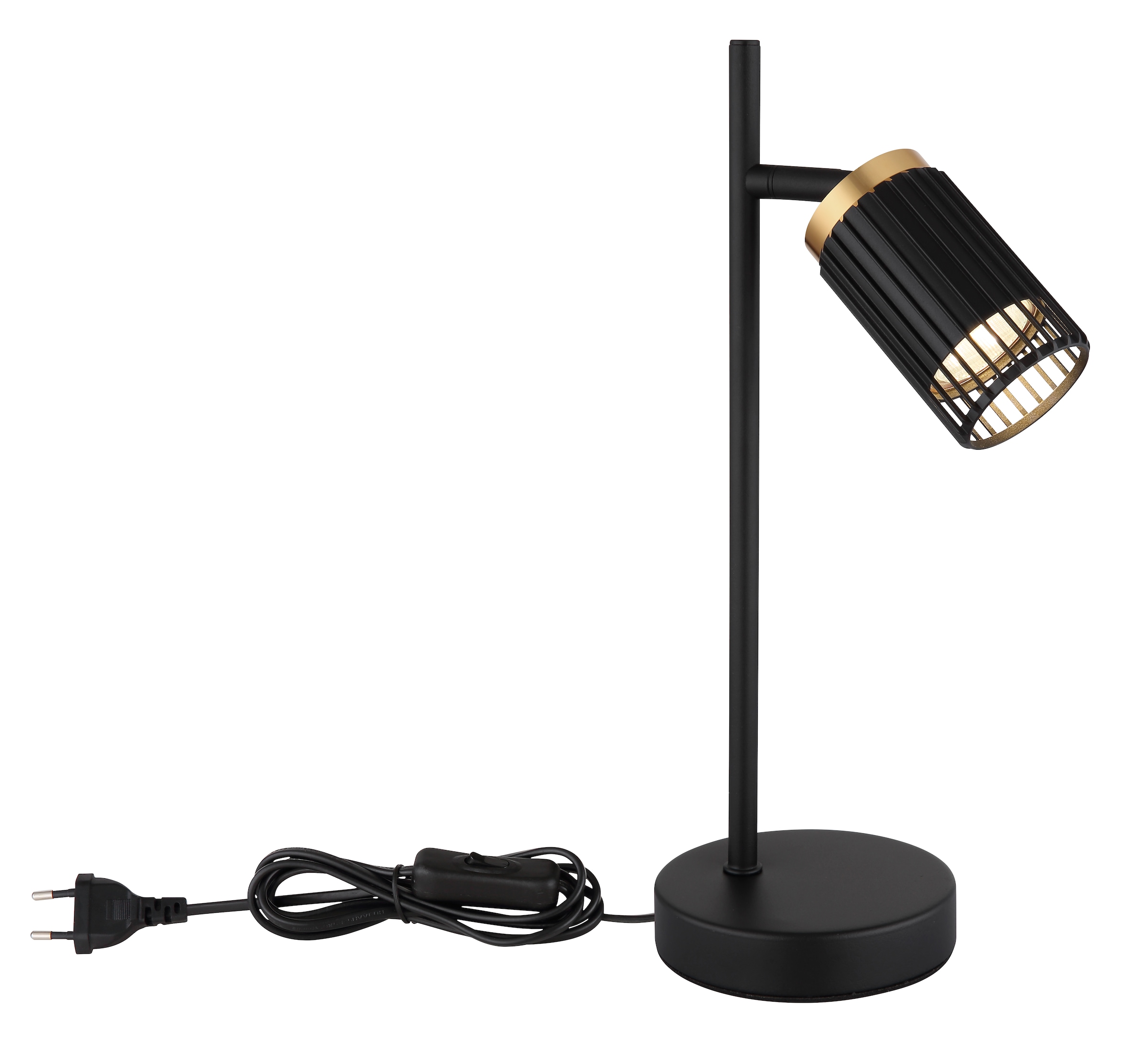 GLOBO LIGHTING Tischleuchte »KORBEN« GU10 1 Stk. Tischlampe Nachttischlampe Deko-Tischleuchte Schlafzimmer