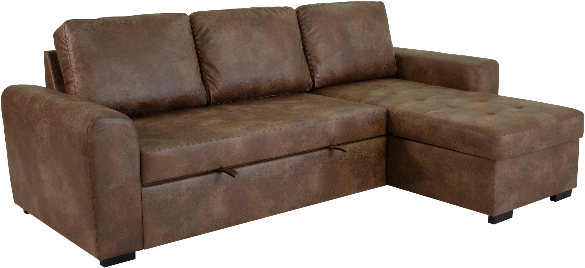 Trends by HG Ecksofa »Poll L-Form, B: 245 cm« mit Bettfunktion & Bettkasten