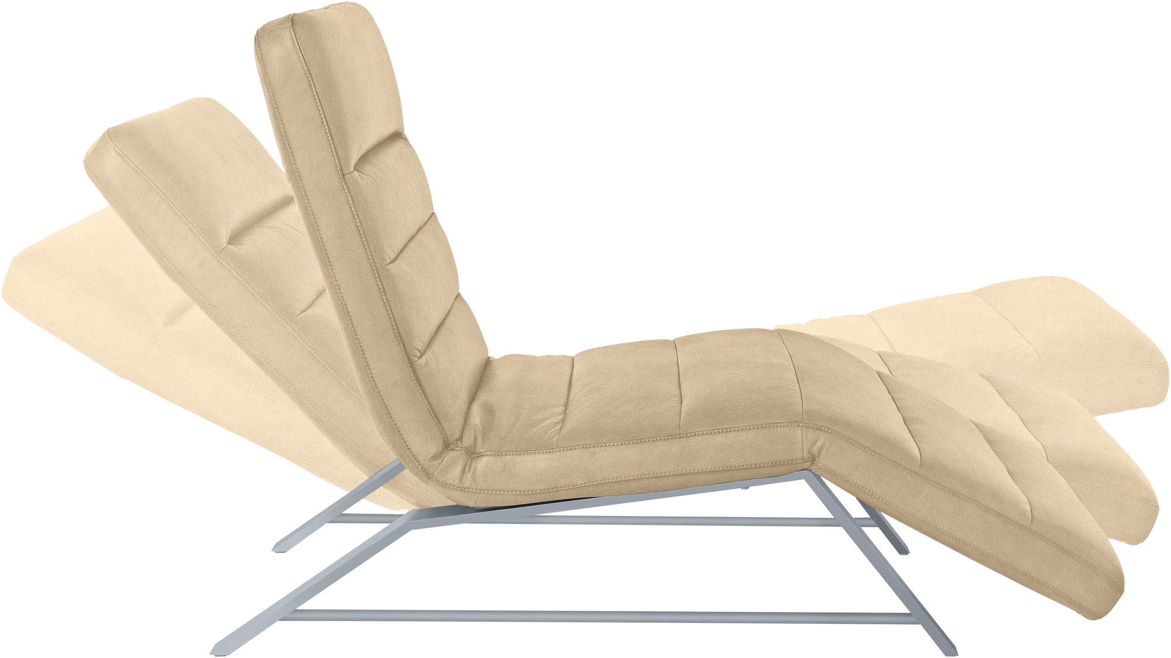 W.SCHILLIG Relaxliege »daily dreams«, Funktionsliege wahlweise mit Motor, Gestell matt, Breite 75 cm