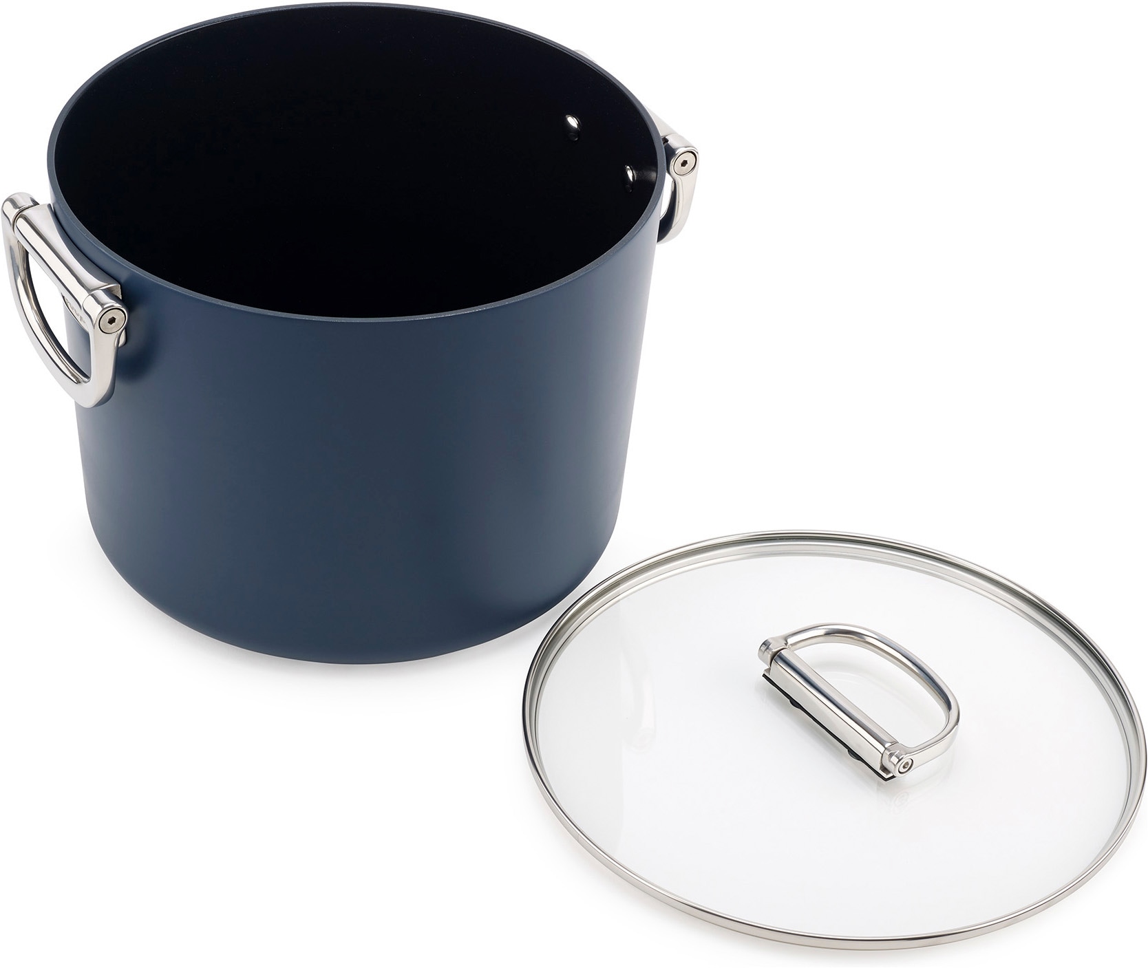 Joseph Joseph Suppentopf »Space 25 cm antihaftbeschichteter Kochtopf« Topf inkl. Deckel, 2 tlg. Keramik