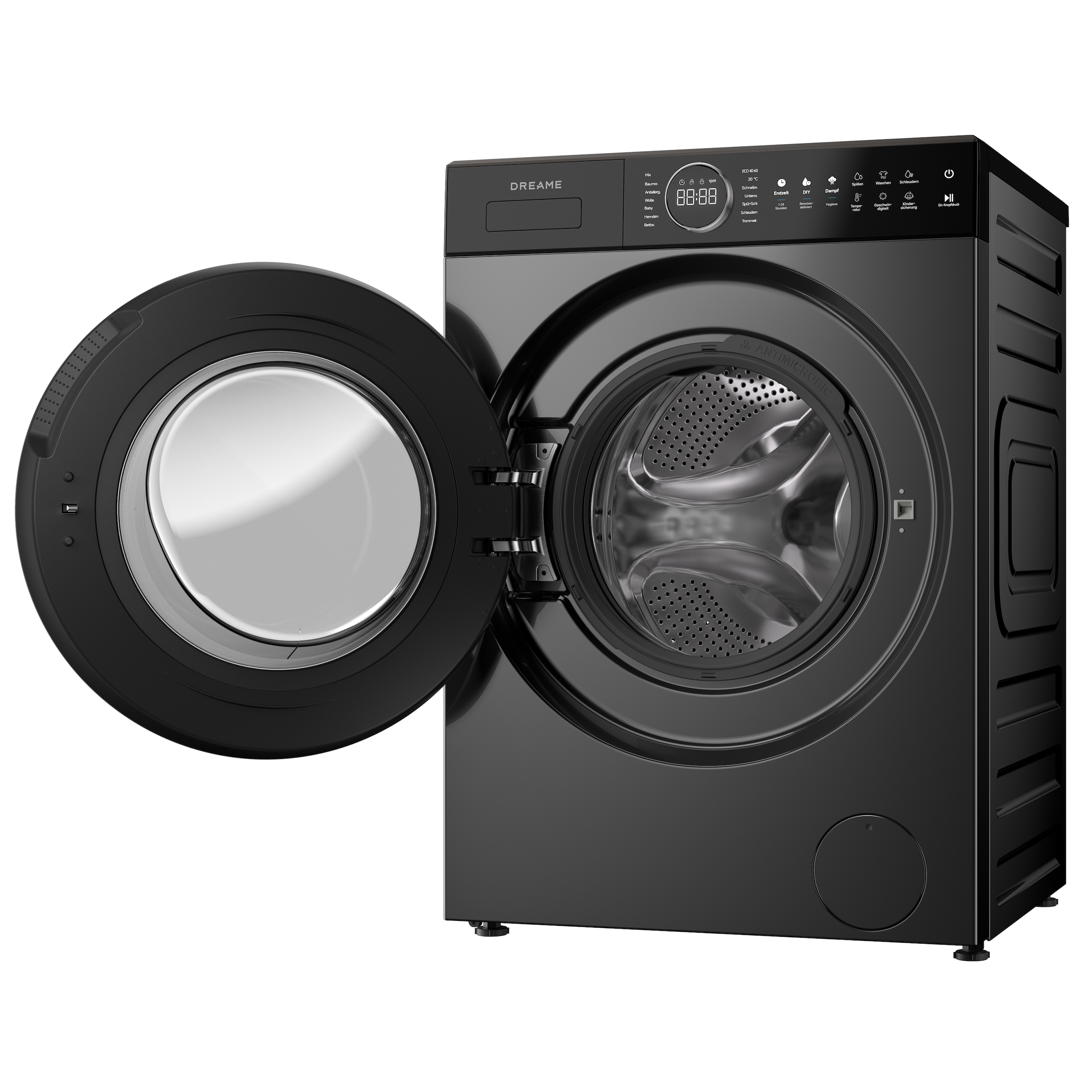 Dreame Waschmaschine »DWF10M70DAEU« 10 kg 1400 U/min Automatikpflege, Hygieneprogramm, Inverter-Motor
