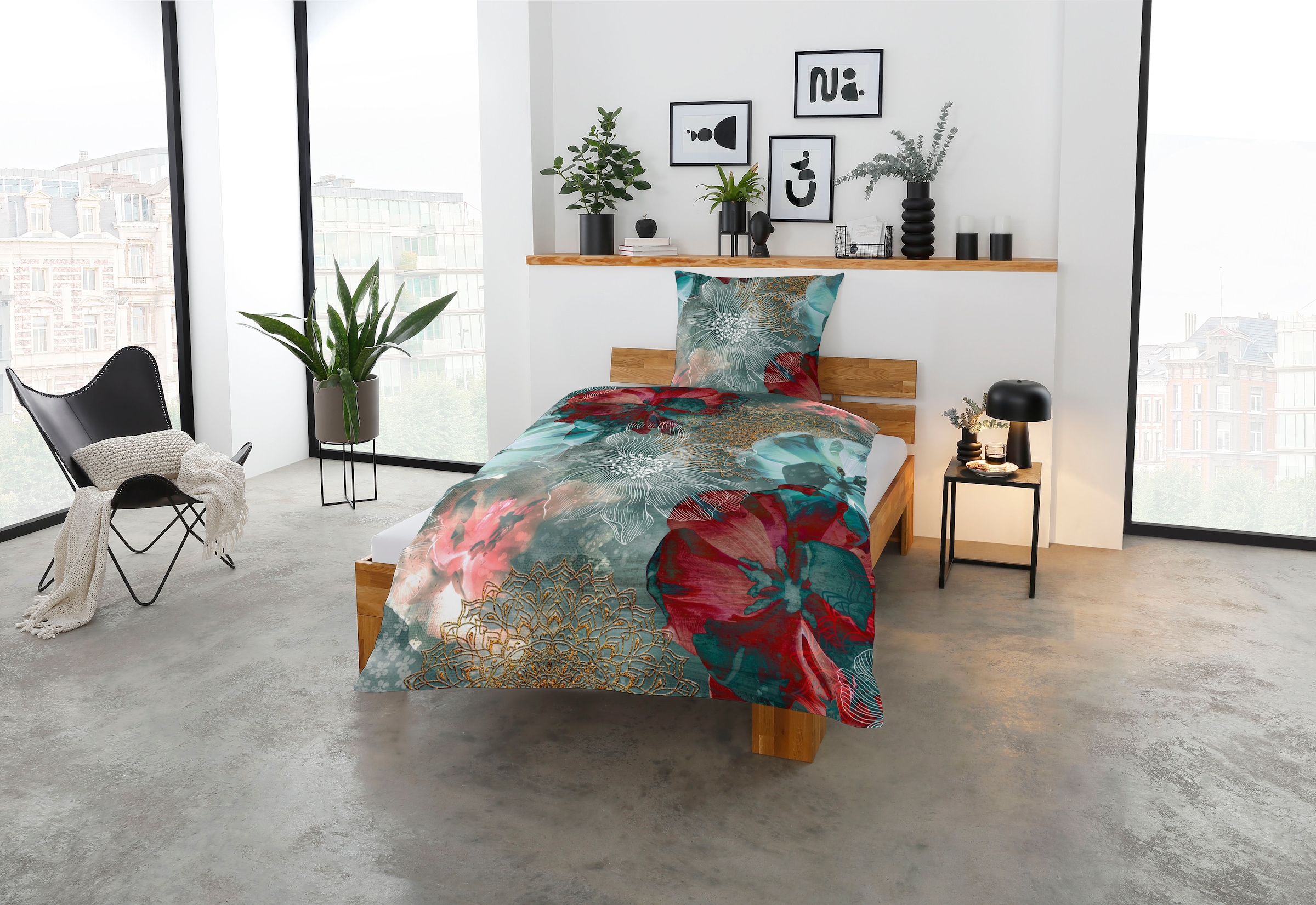 CASATEX Bettwäsche »Freda«, luxuriöses Design mit kräftigen und eleganten Farben