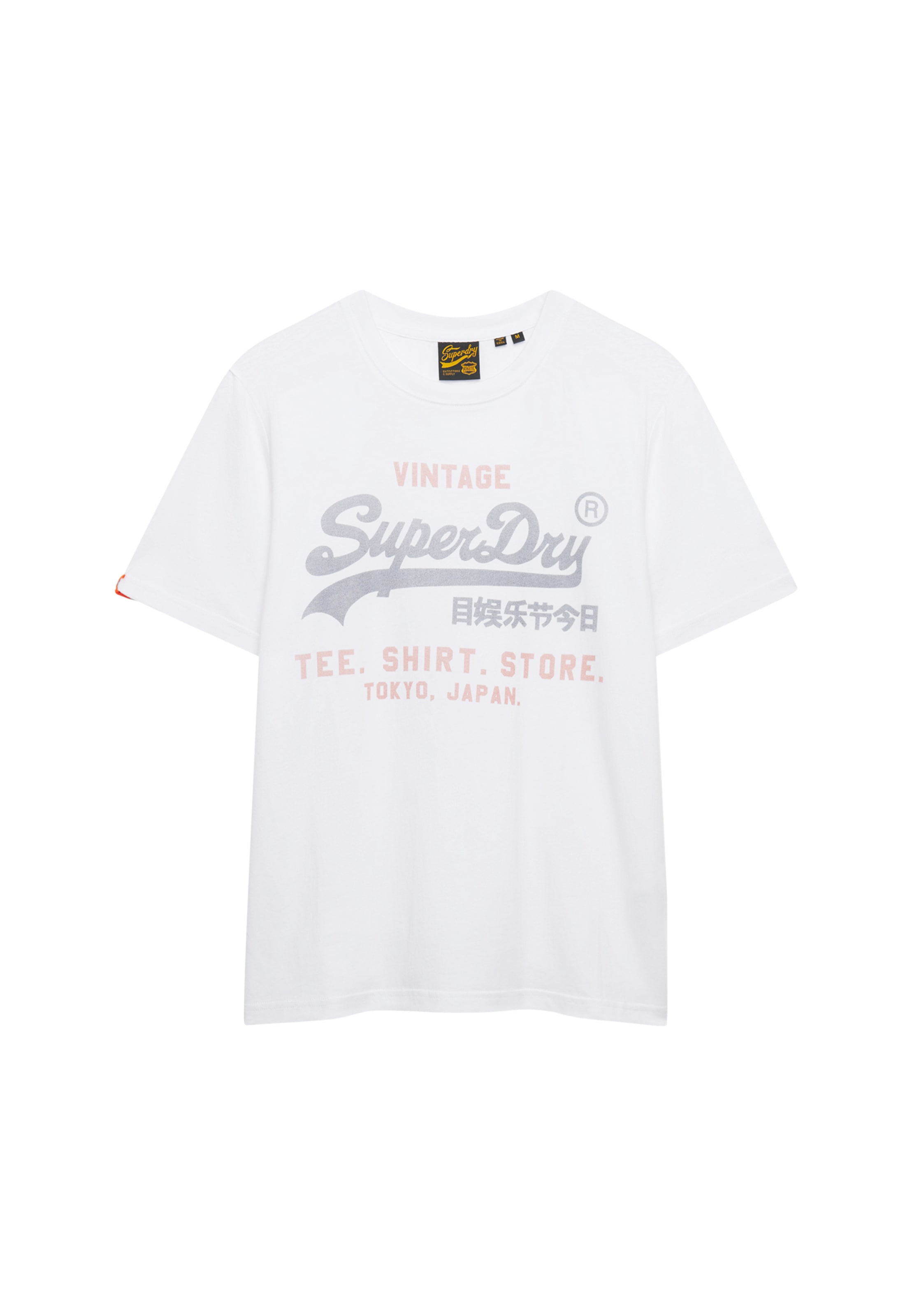 Superdry Rundhalsshirt »VL HERITAGE RELAXED TEE« Relaxed Fit, aus Baumwolle und Single Jersey, Kurzarm, pflegeleicht