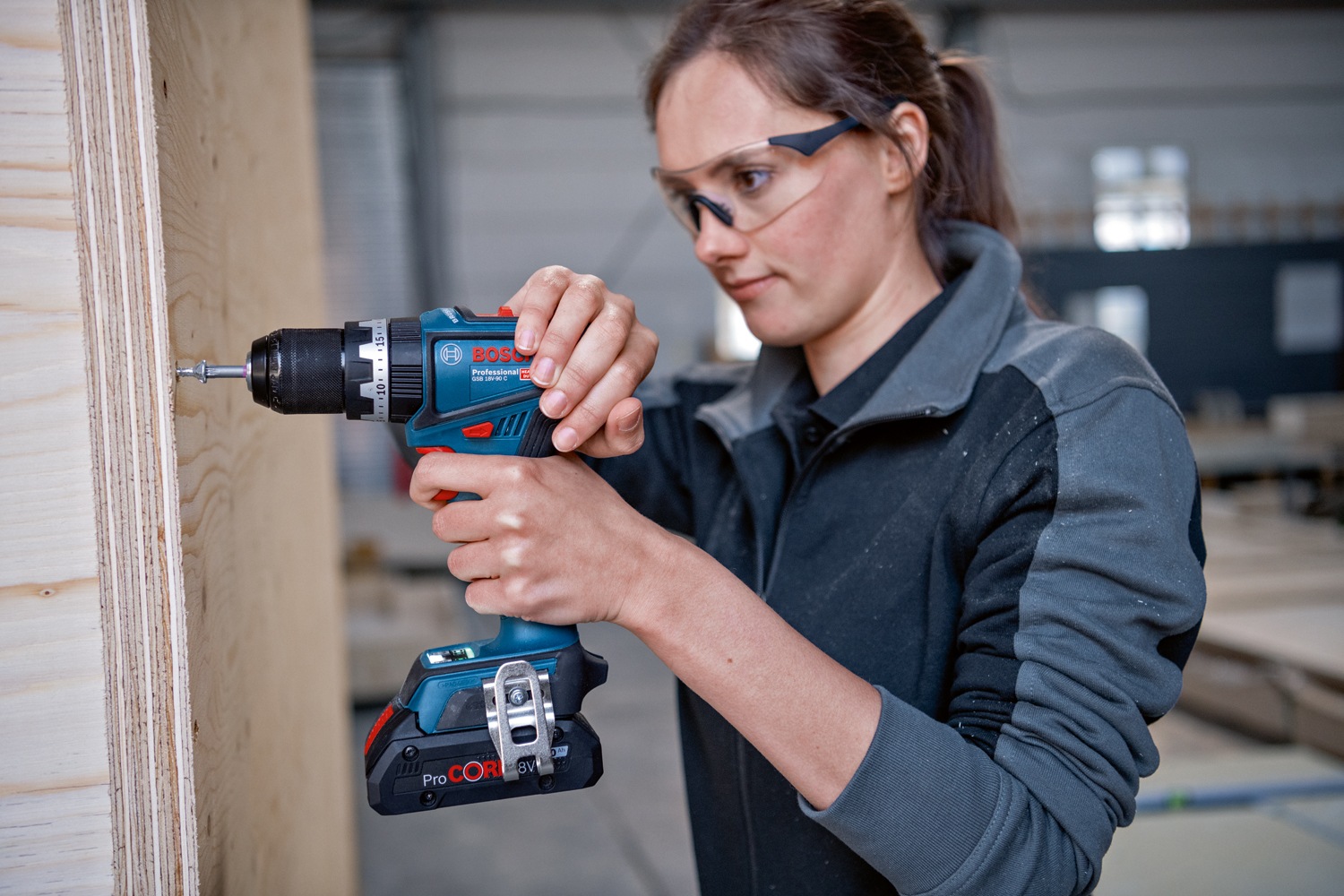 Bosch Professional Akku-Schlagbohrschrauber »»GSB 18V-90 C««, ohne Akku, ohne Ladegerät