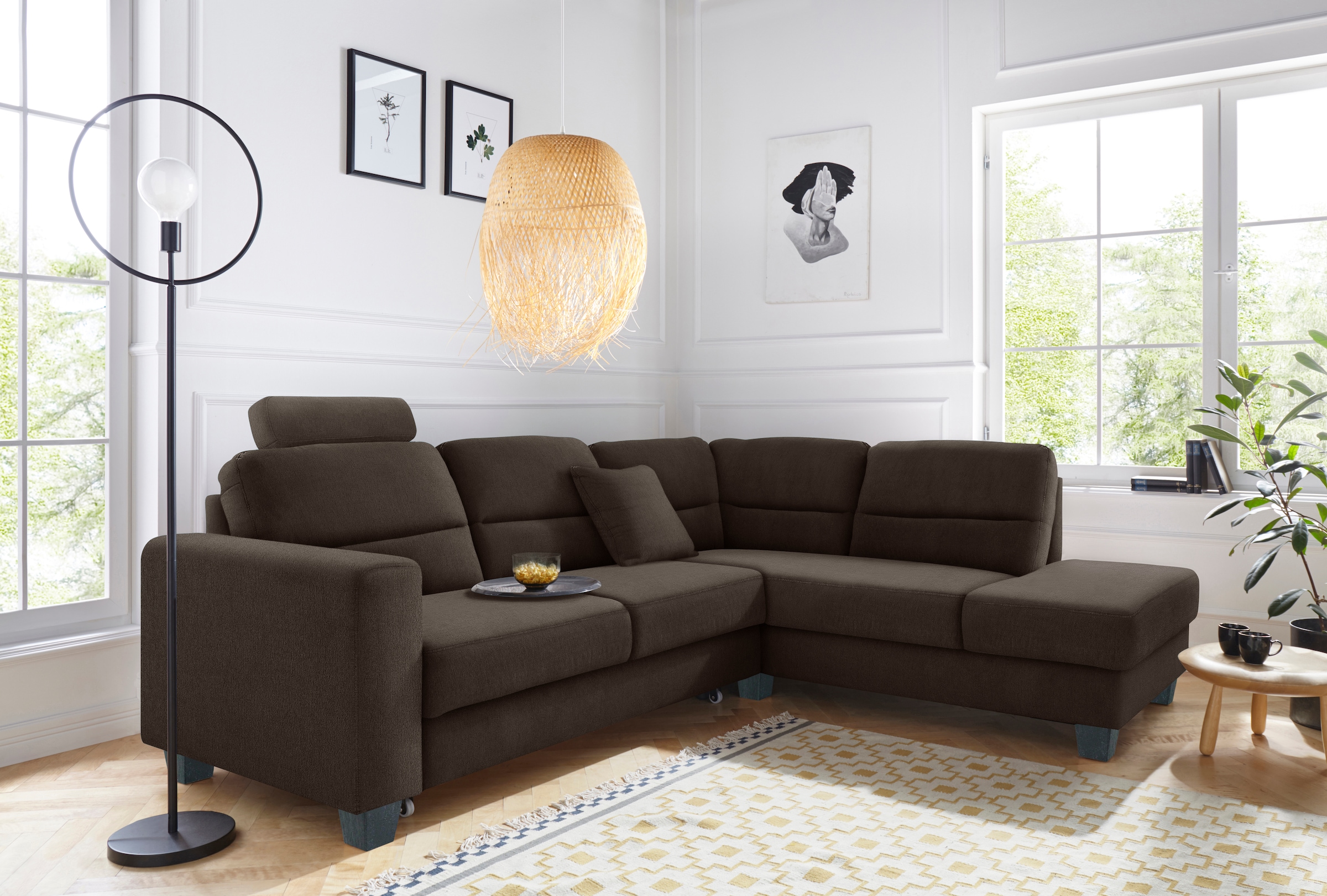 TRENDMANUFAKTUR Ecksofa »Chamber, zeitlos & elegant, bequem, L-Form«, inklu günstig online kaufen