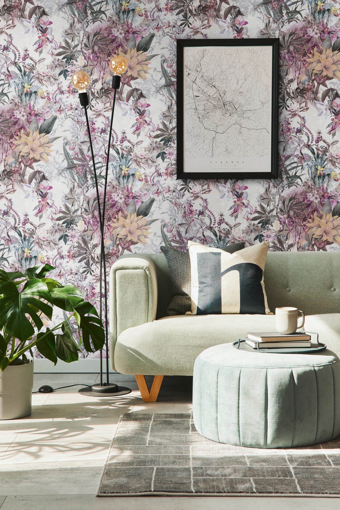A.S. Création Vliestapete »Dream Flowery«, floral-botanisch-Wald, Floral Tapete Blumenoptik Tapeten Wohnzimmer Schlafzimmer Küche Design