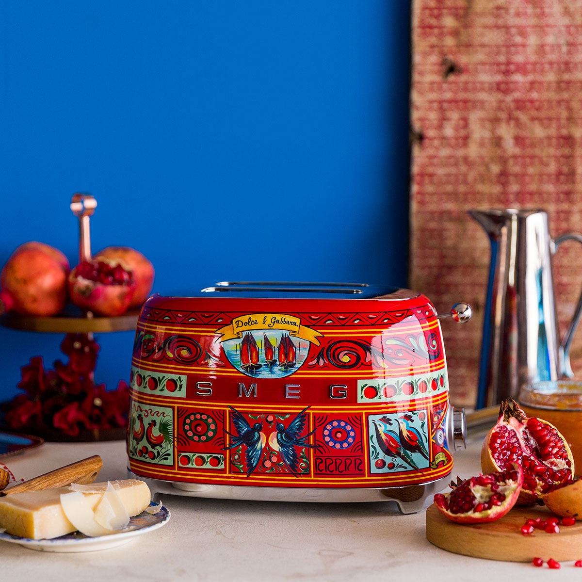 SMEG DOLCE & GABBANA Toaster »TSF01DGEU«, 2 kurze Schlitze, 950 W, Limited Edition Dolce & Gabbana Sicily is my Love