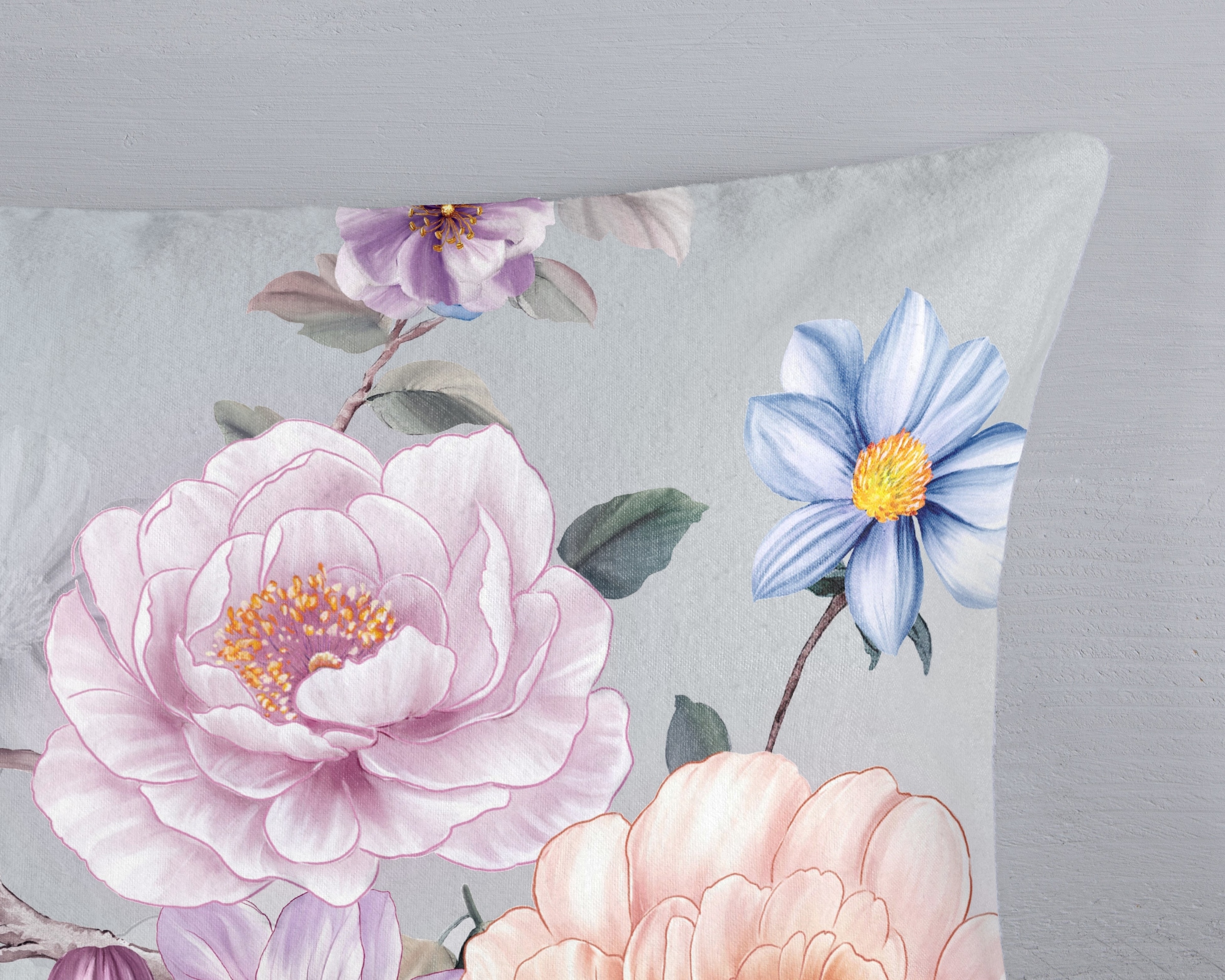 good morning Wendebettwäsche »Elenamu« 2 Stk. tlg. Flanell, Biber, Winter, Warm, Reißverschluss, Wendeoptik, Blume