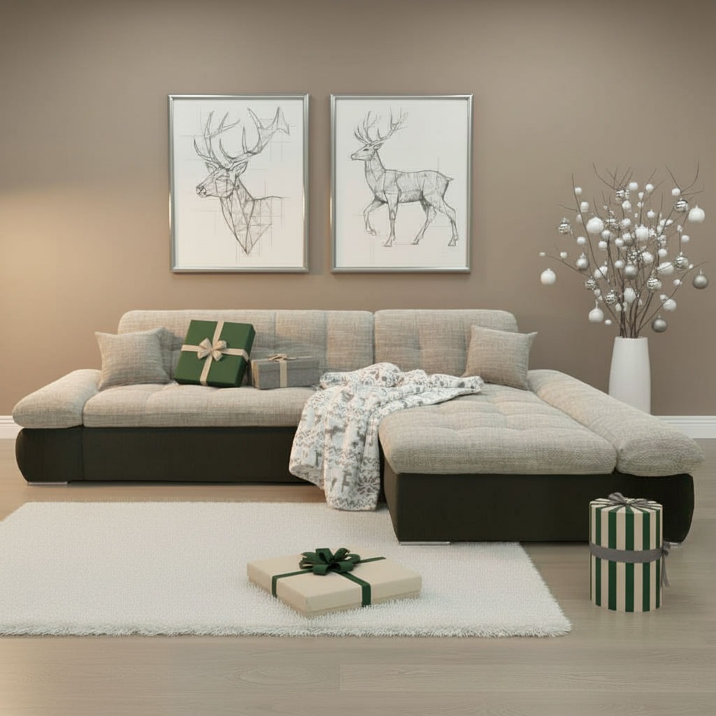 DOMO collection Ecksofa »PB Moric wahlweise mit Bettfunktion + Armteilverst günstig online kaufen