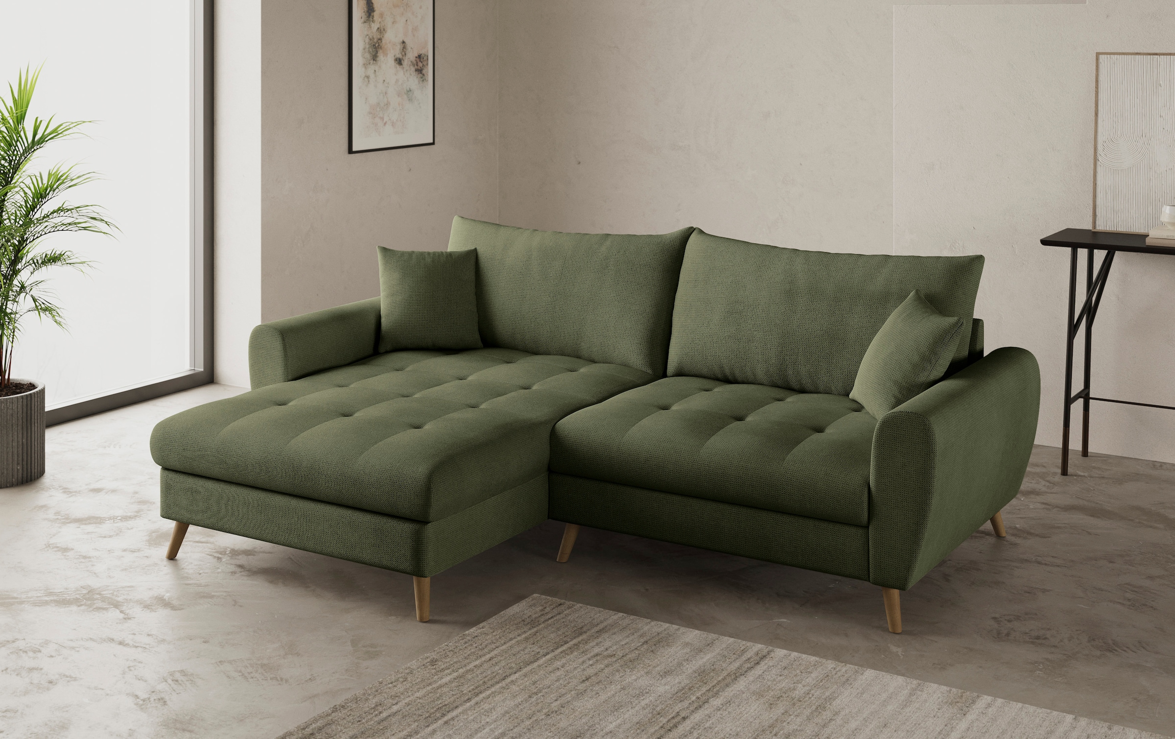 Mr. Couch Ecksofa »Blackburn II, L-Form«, Mit Kaltschaumpolsterung bis 140 kg belastbar