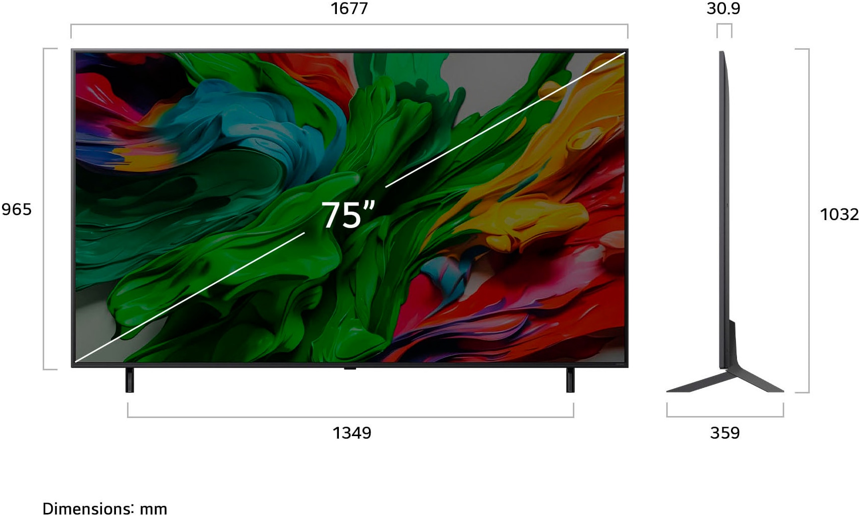 LG QNED-Fernseher »75QNED85A6C«, 4K Ultra HD, Smart-TV