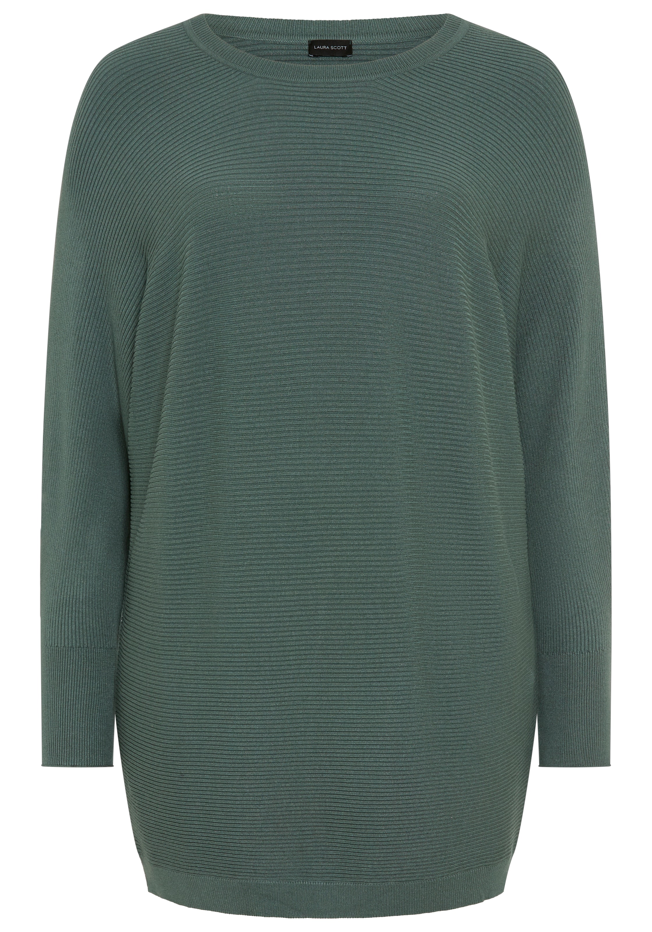 Laura Scott CURVE Strickpullover »Große Größen« mit Rippstrick, lässige Passform, auch in großen Größen
