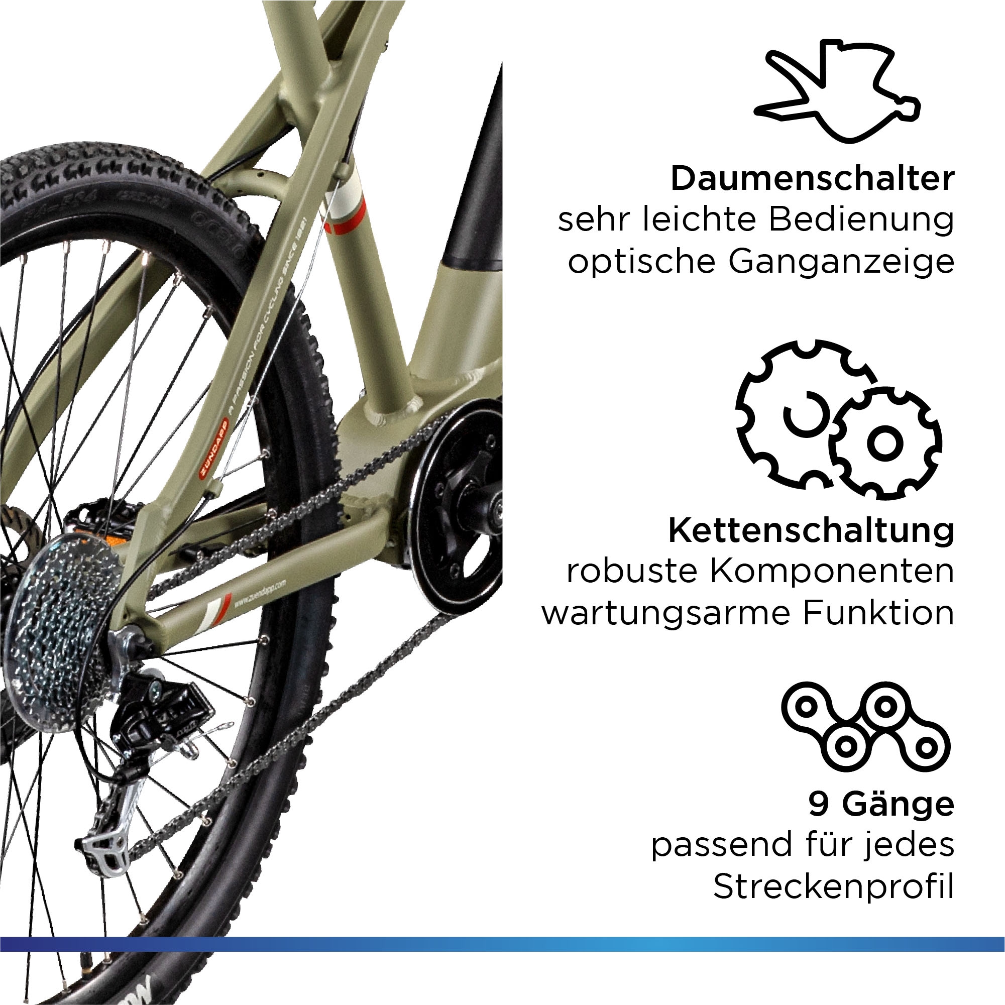 Zündapp E-Bike »X700«, 9 Gang, SunRace, LD RD-M91, Mittelmotor 250 W, Pedelec, Elektrofahrrad für Damen u. Herren, MTB