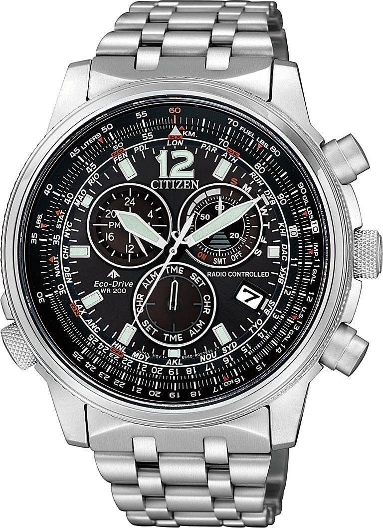 Citizen Funkchronograph »CB5860-86E«, Armbanduhr, Herrenuhr, Solar, Stoppfu günstig online kaufen