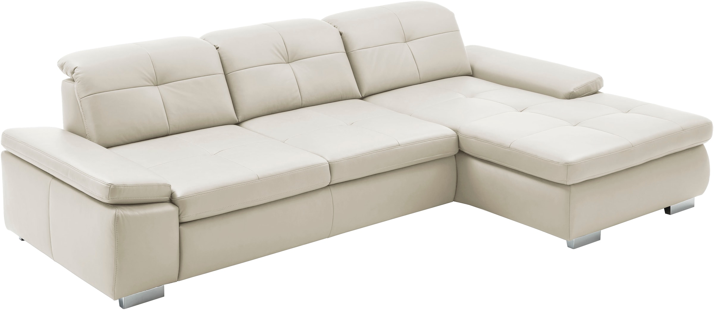 Die PlanBar Ecksofa »PN-IN16012 L-Form, Breite 309 cm« inkl. Sitztiefenverstellung, optional mit Kopfteilverstellung