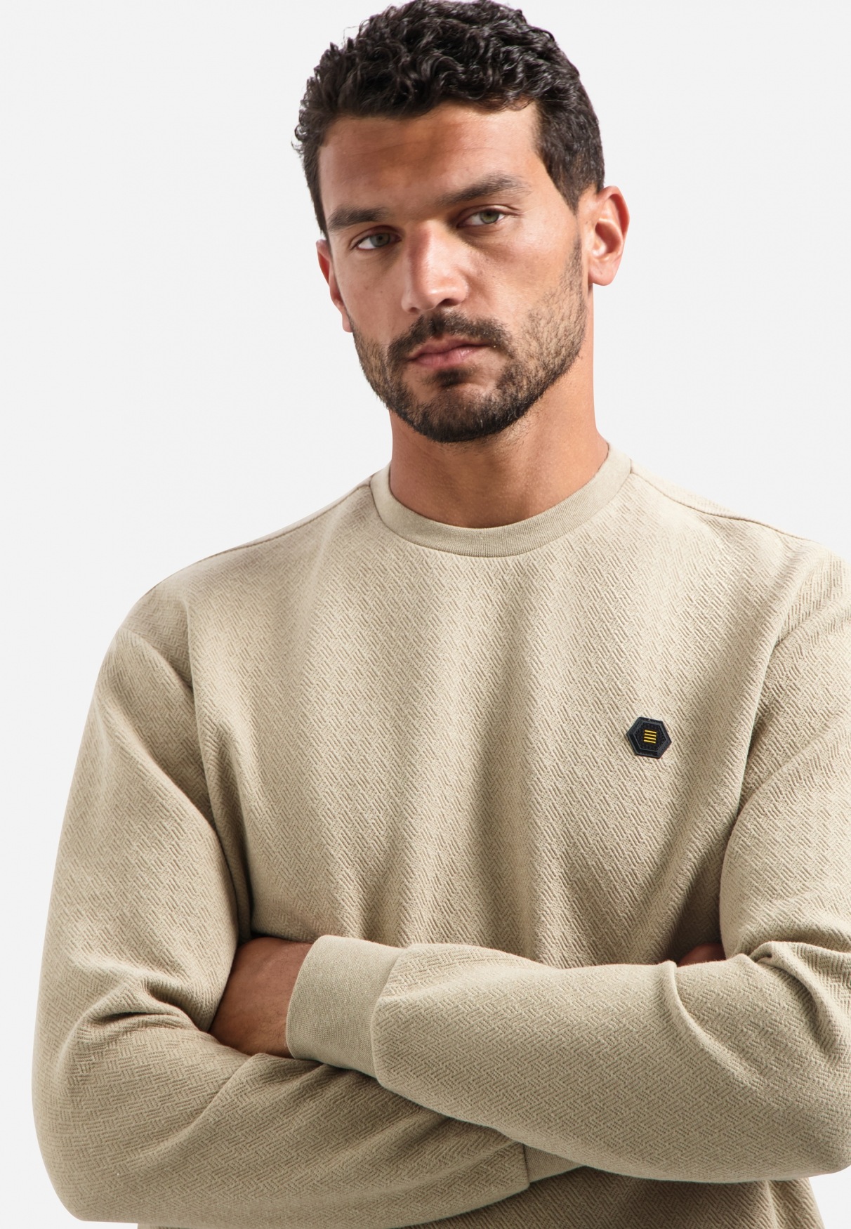 NO EXCESS Sweater »No Excess Strukturierter Pullover«
