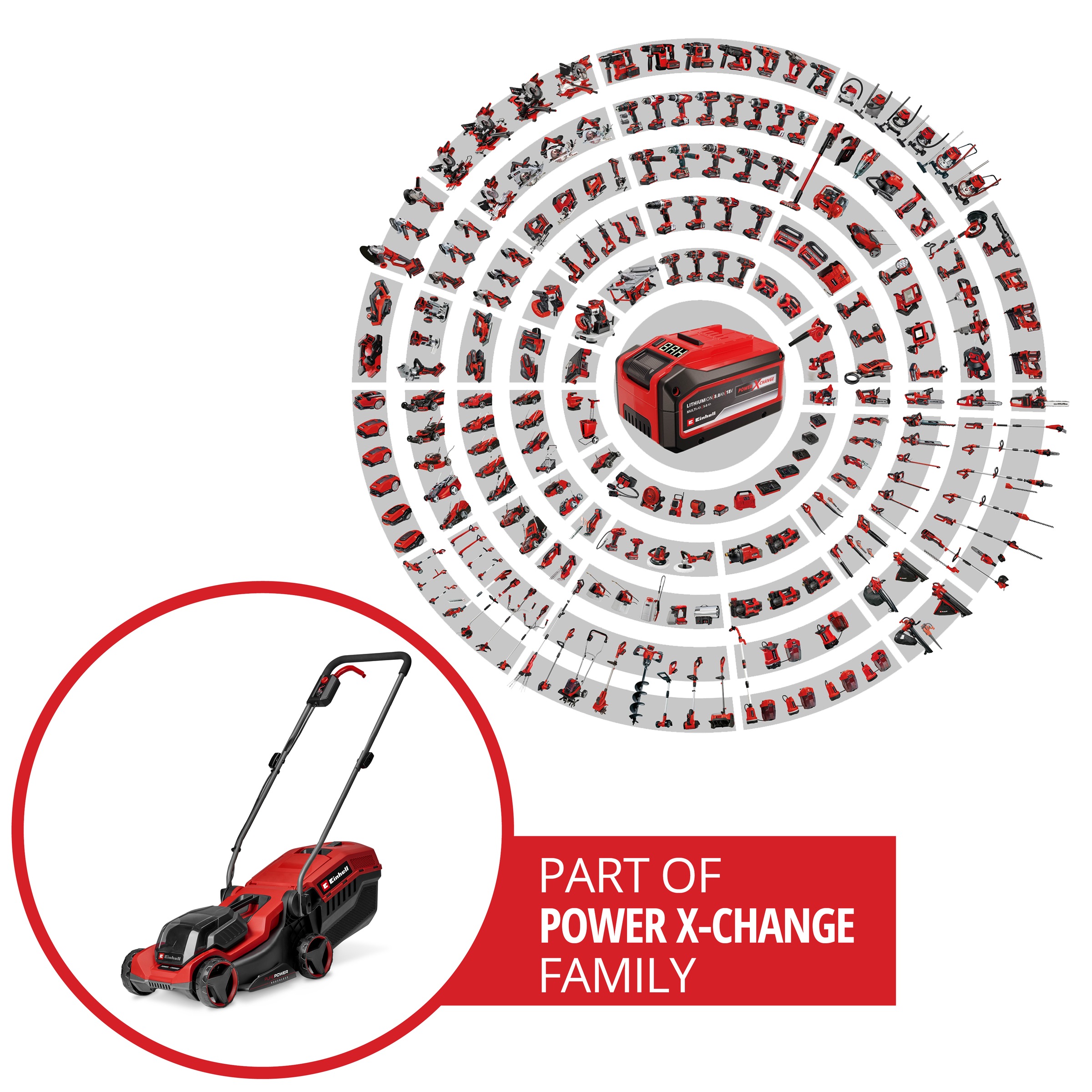 Einhell Akkurasenmäher »GE-CM 18/30-1 Li BL« 1x3,0Ah