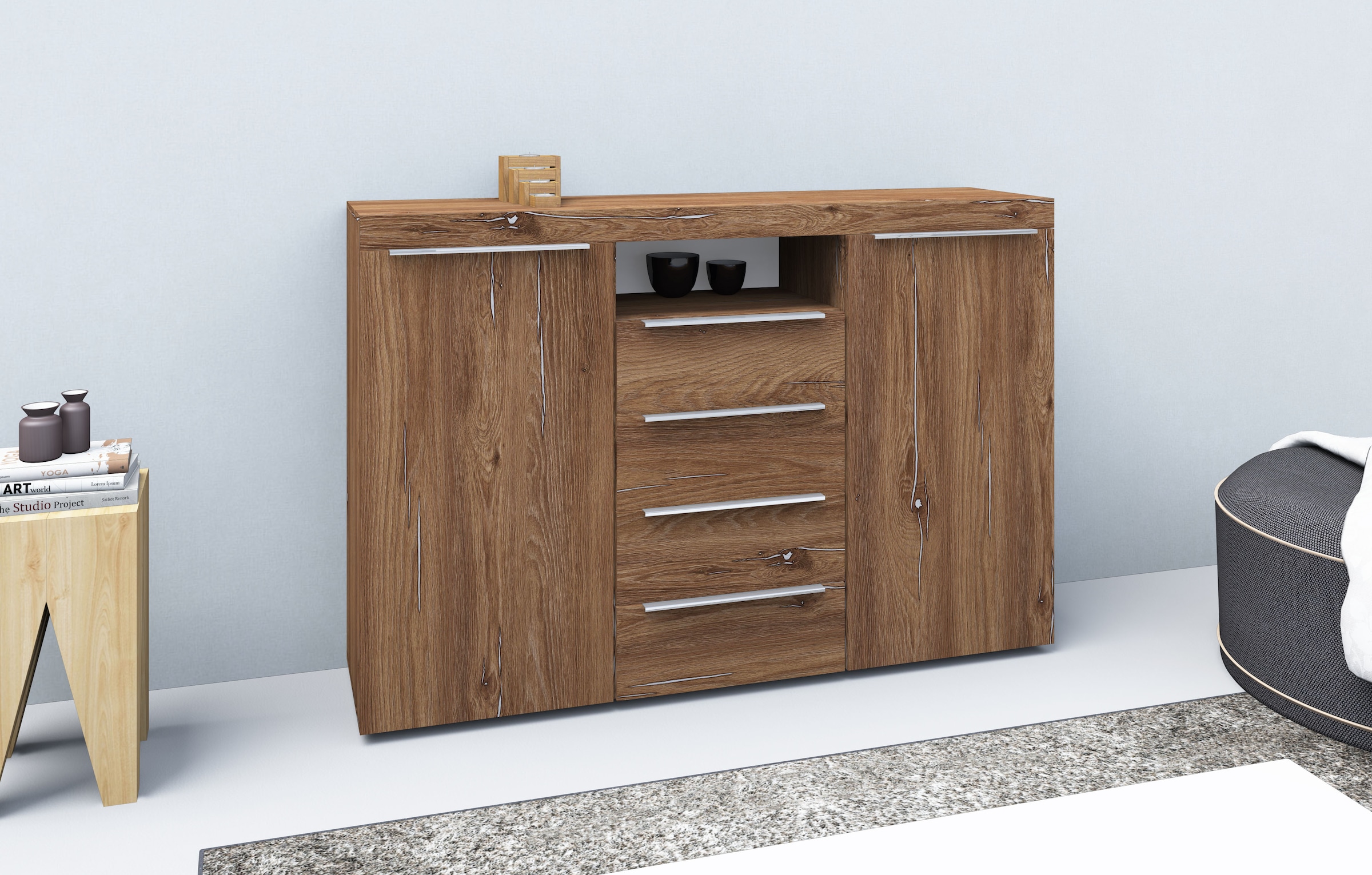 borchardt Möbel Highboard »Durban«, Breite 139 cm