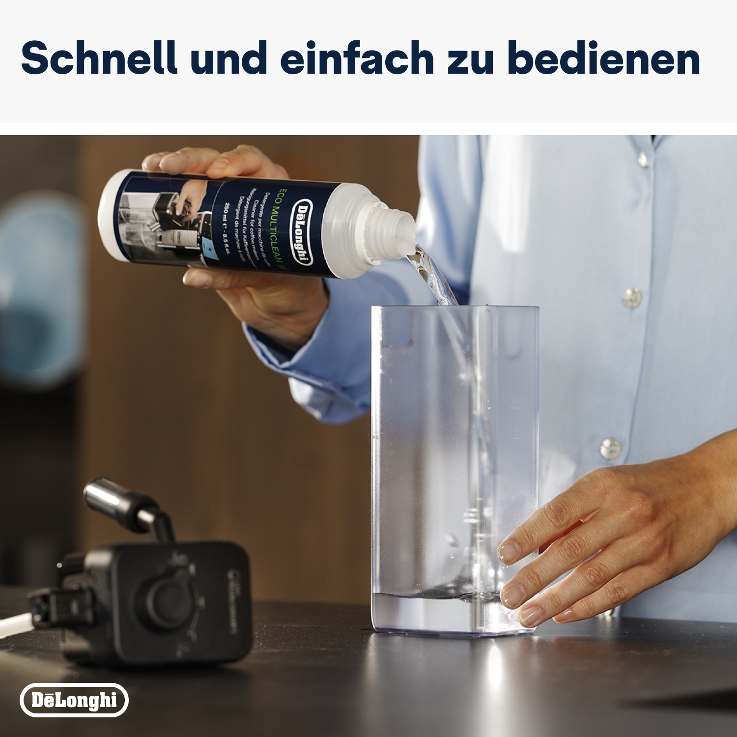 De'Longhi Milchkreislauf-Reiniger »DLSC550 Eco MultiClean« Auch für Außenflächen & abnehmbare Teile ihrer Kaffeemaschine geeignet