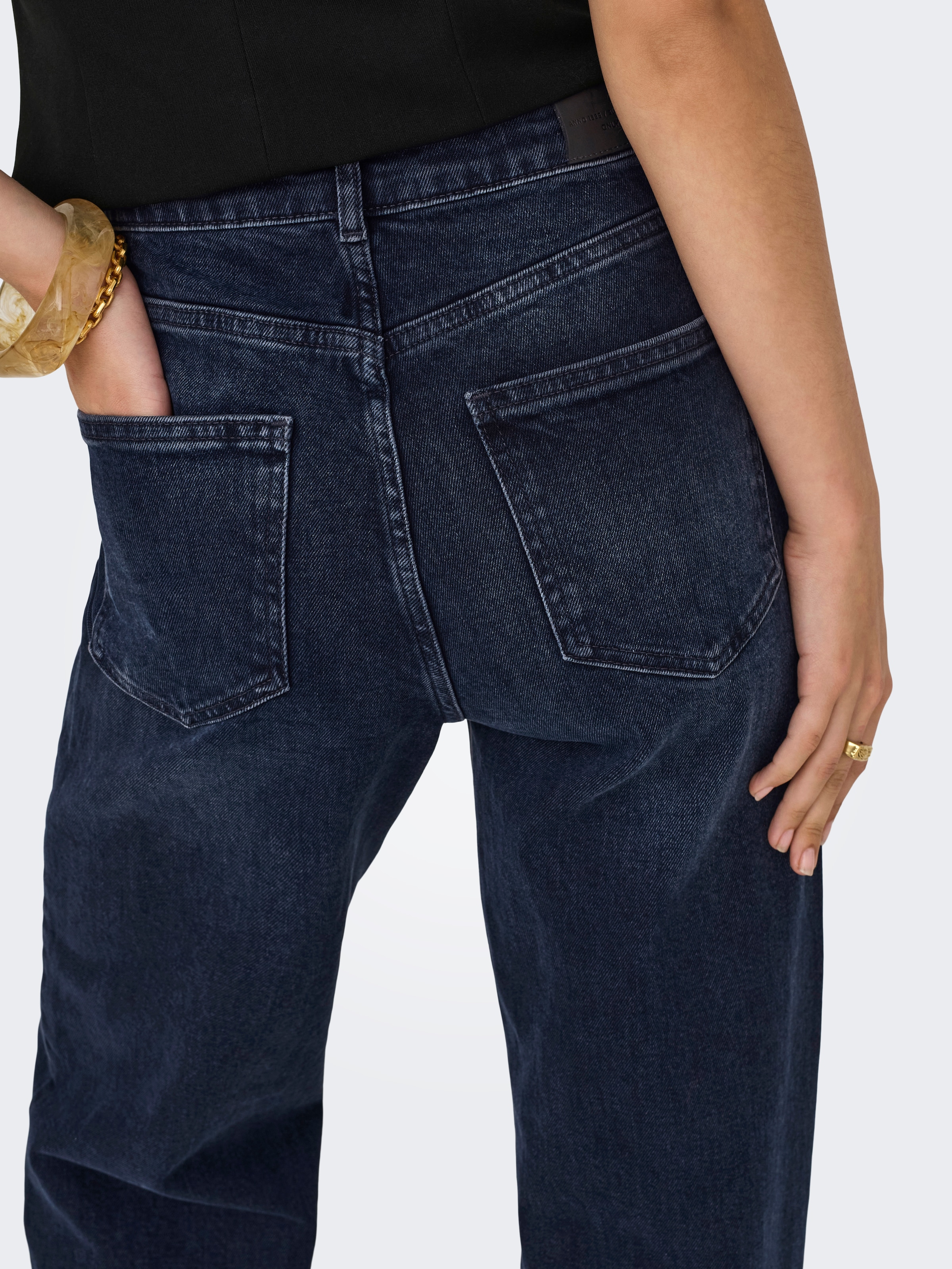 ONLY High-waist-Jeans »ONLJUICY HW WIDE DNM REA929 NOOS«