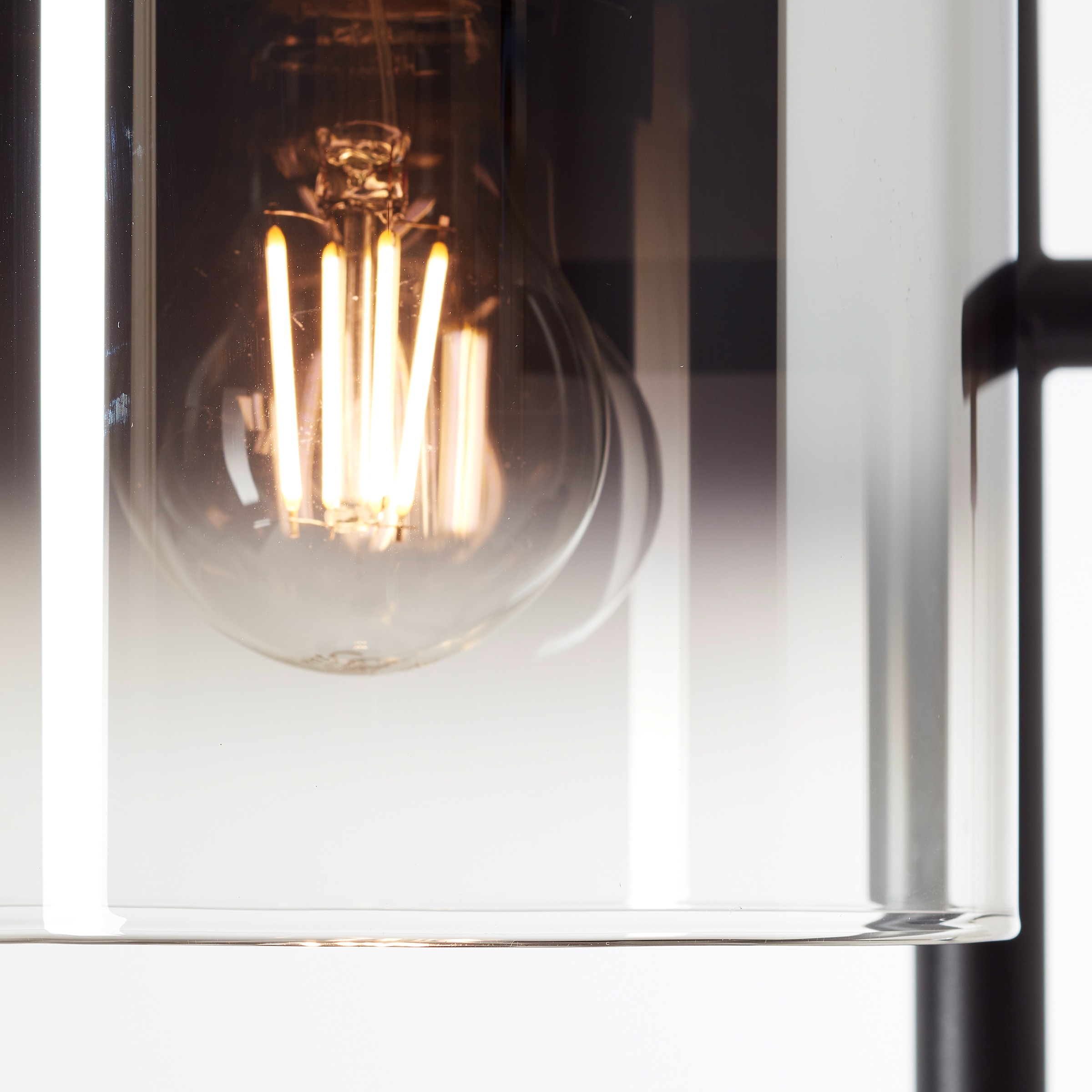 Brilliant Stehlampe »Simonis«, 3 flammig, Leuchtmittel E27 | ohne Leuchtmittel, 152 cm Höhe, Ø 46 cm, 3 x E27, max. 52 W, Metall/Glas