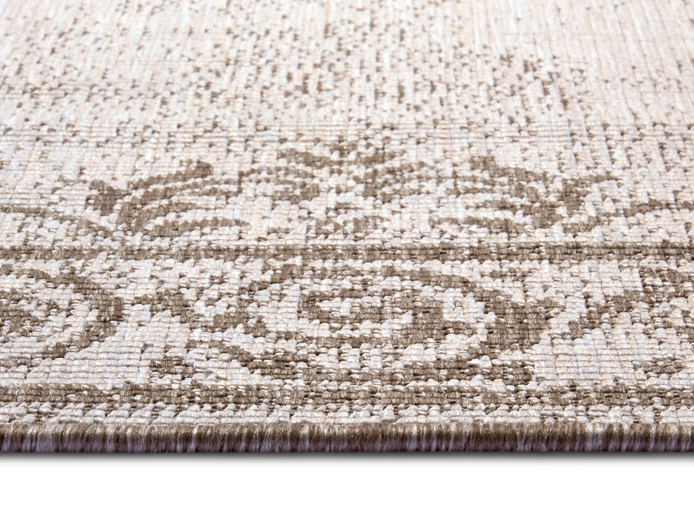 NORTHRUGS Teppich »CEBU Wendeteppich«, rechteckig, 5 mm Höhe, In-& Outdoor, Wetterfest, Balkon, Wohnzimmer, Wasserfest, Orientalisch