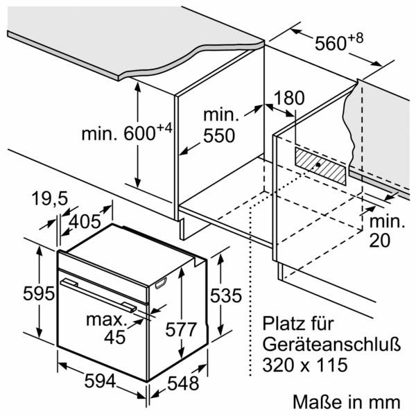 11. Bild von SIEMENS Pyrolyse Backofen »HB674GBS1A+«, HB674GBS1A+, mit Teleskopauszug nachrüstbar, Pyrolyse-Selbstreinigung, mit activClean