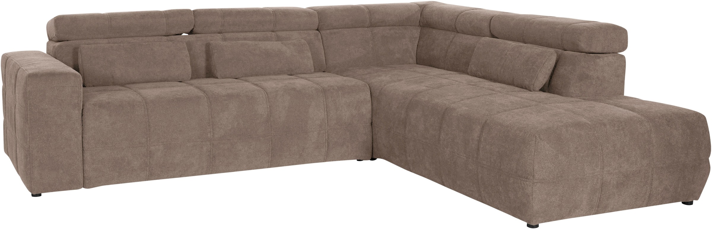 DOMO collection Ecksofa »Brandon L-Form, auch in Leder«, inklusive Kopfteil günstig online kaufen