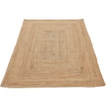 carpetfine Teppich »Nele«, rechteckig, 6 mm Höhe, geflochtener Wendeteppich aus 100% Jute, in vielen Größen und Formen, quadratisch, rund, oval, Wohnzimmer, Schlafzimmer