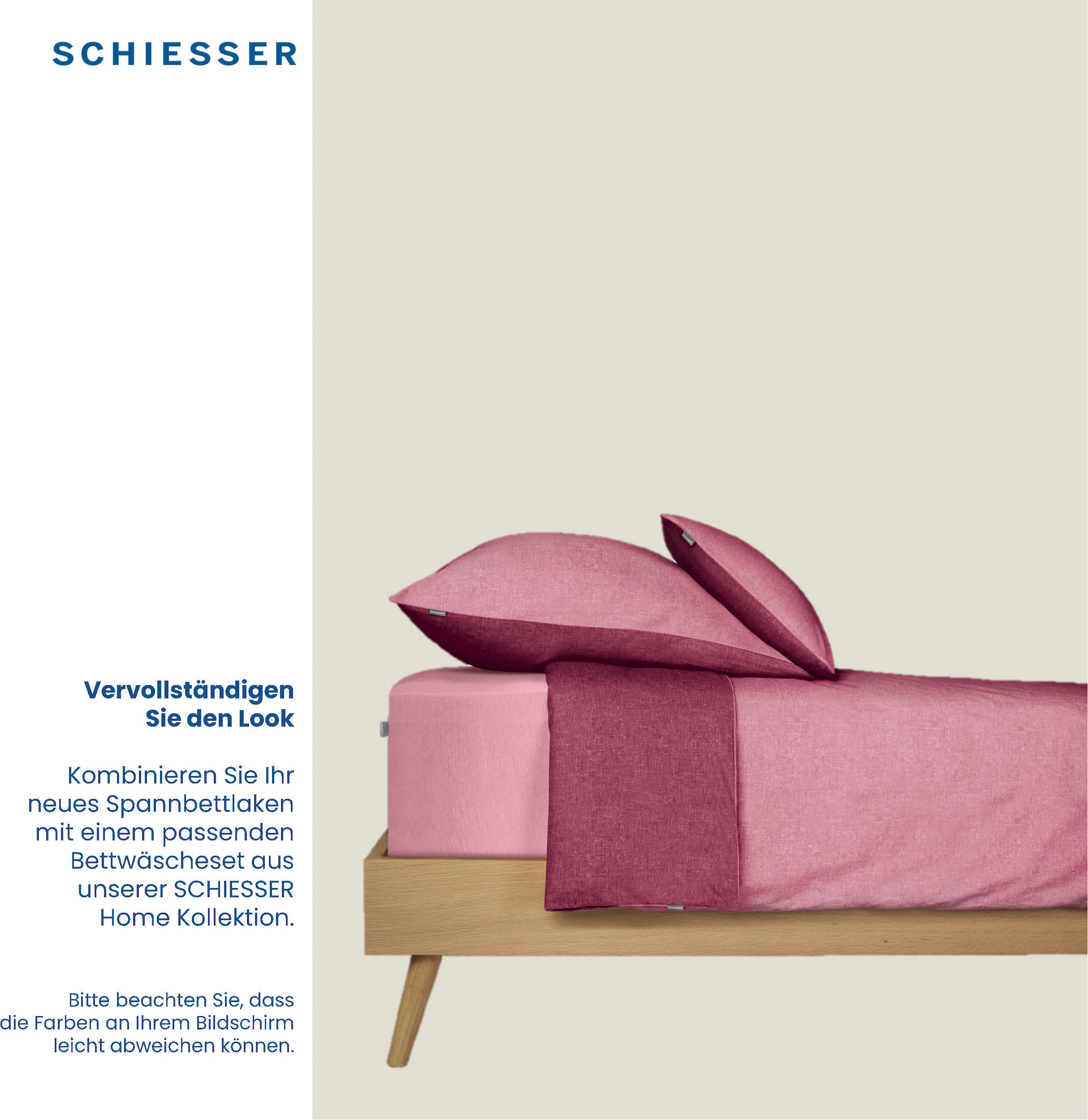 Schiesser Spannbettlaken »Finni aus wärmender Baumwolle«, für Matratzen bis zu 18 cm Höhe, Made in Green