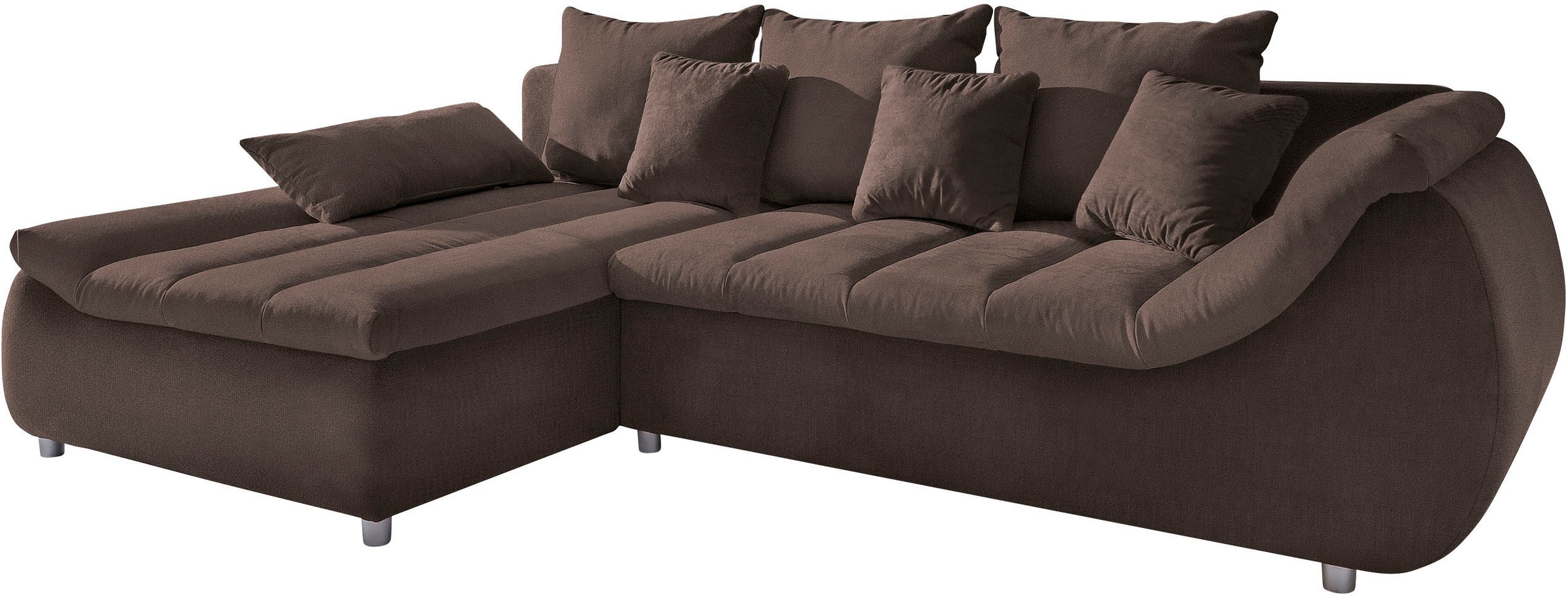 Home affaire Ecksofa »Imola, bequem, aktuelle Steppung im Sitz, L-Form, Bre günstig online kaufen