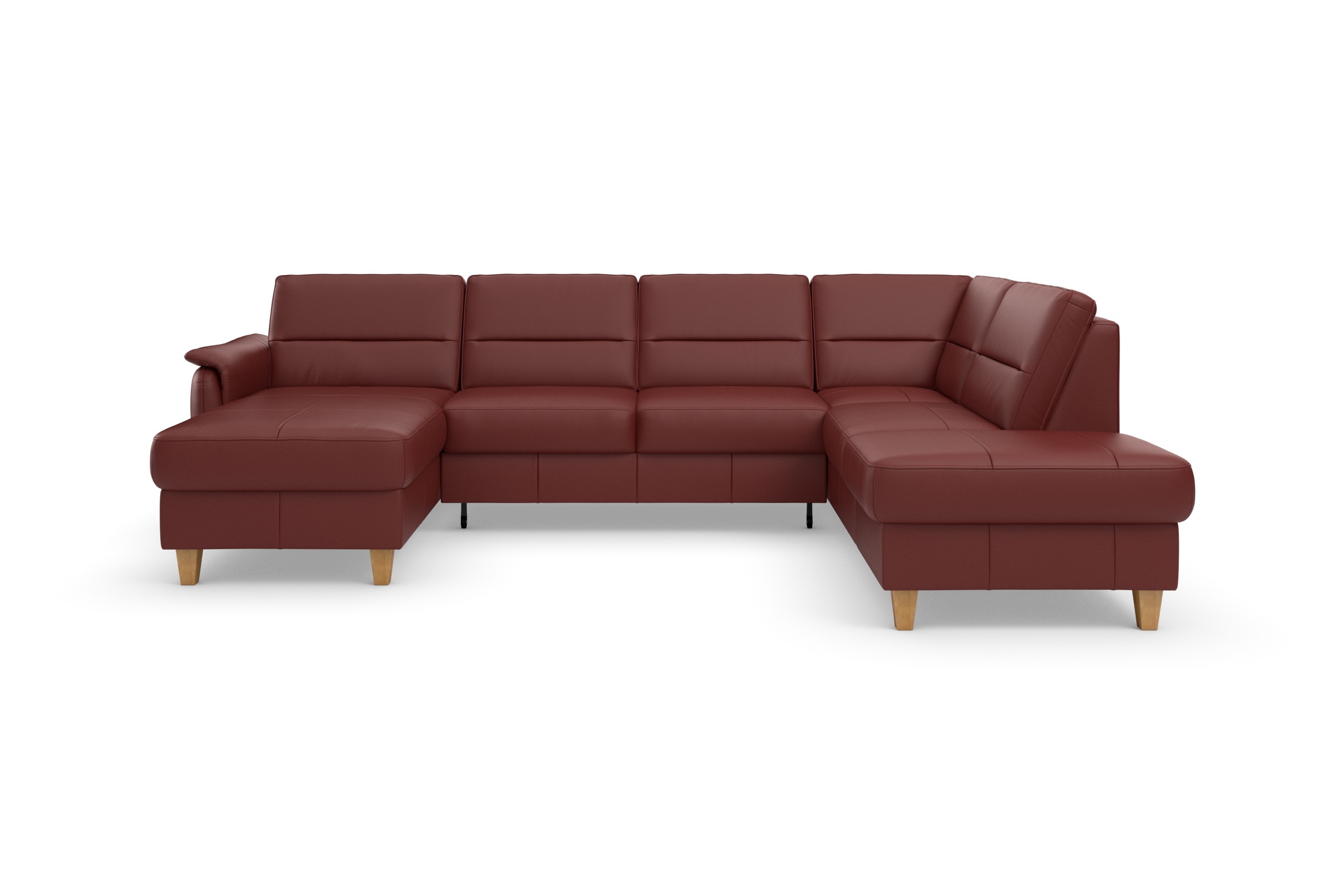 Home affaire Wohnlandschaft »Palmera U-Form, B: 308 cm« optional Bettfunkti günstig online kaufen