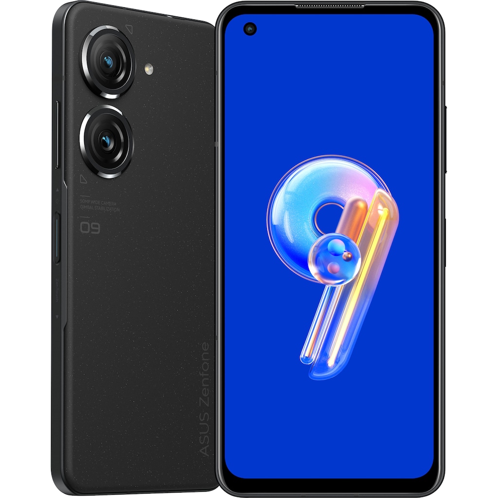 Asus Smartphone »Zenfone 9«, Midnight Black, 15,04 cm/5,92 Zoll, 128 GB Speicherplatz, 50 MP Kamera