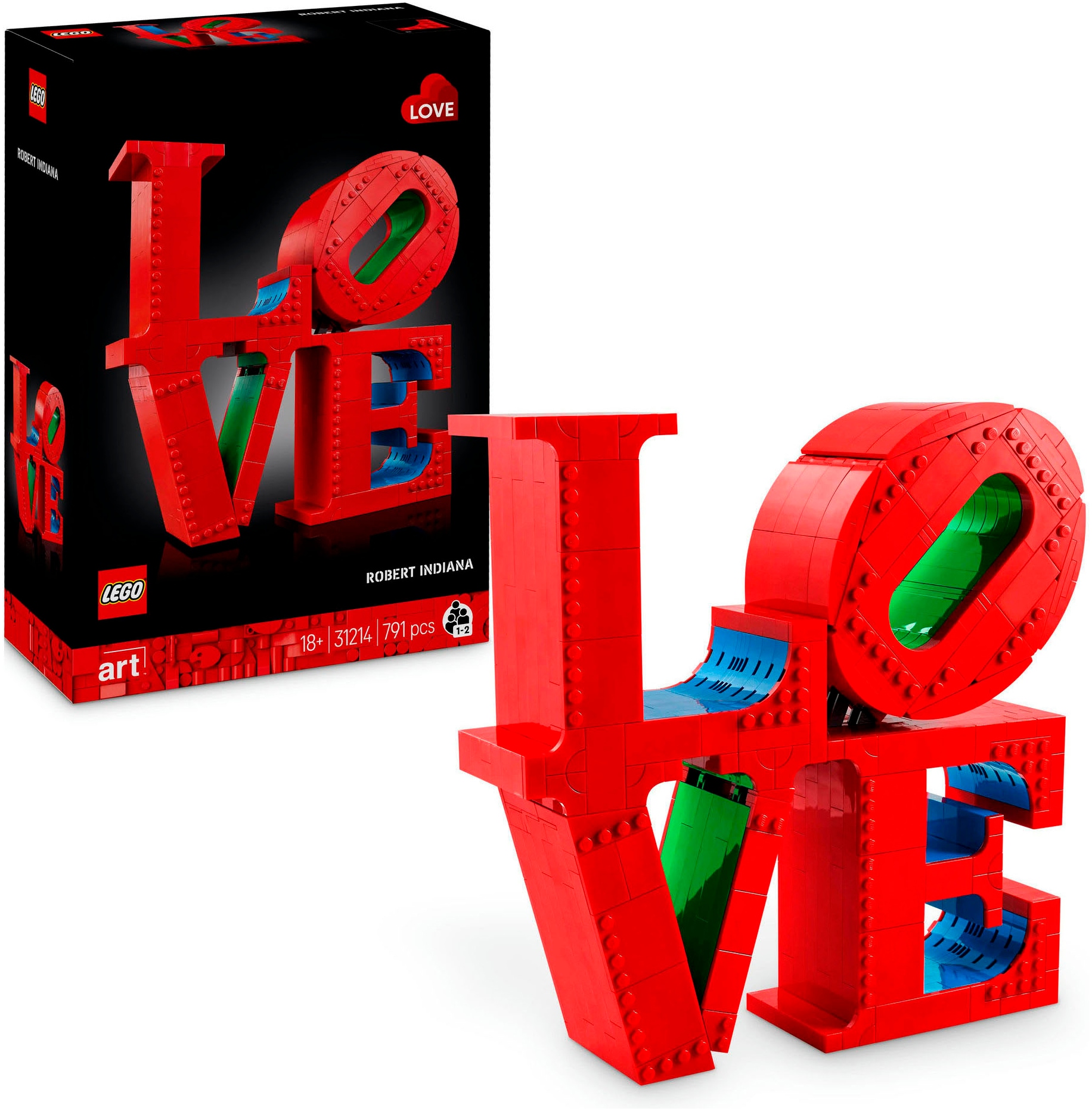 LEGO® Konstruktionsspielsteine »LOVE (31214), LEGO ART«, (791 St.), Made in Europe