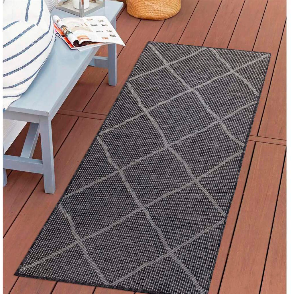 Carpet City Teppich »PALM2778«, rechteckig, 5 mm Höhe, Wetterfest & UV-best günstig online kaufen