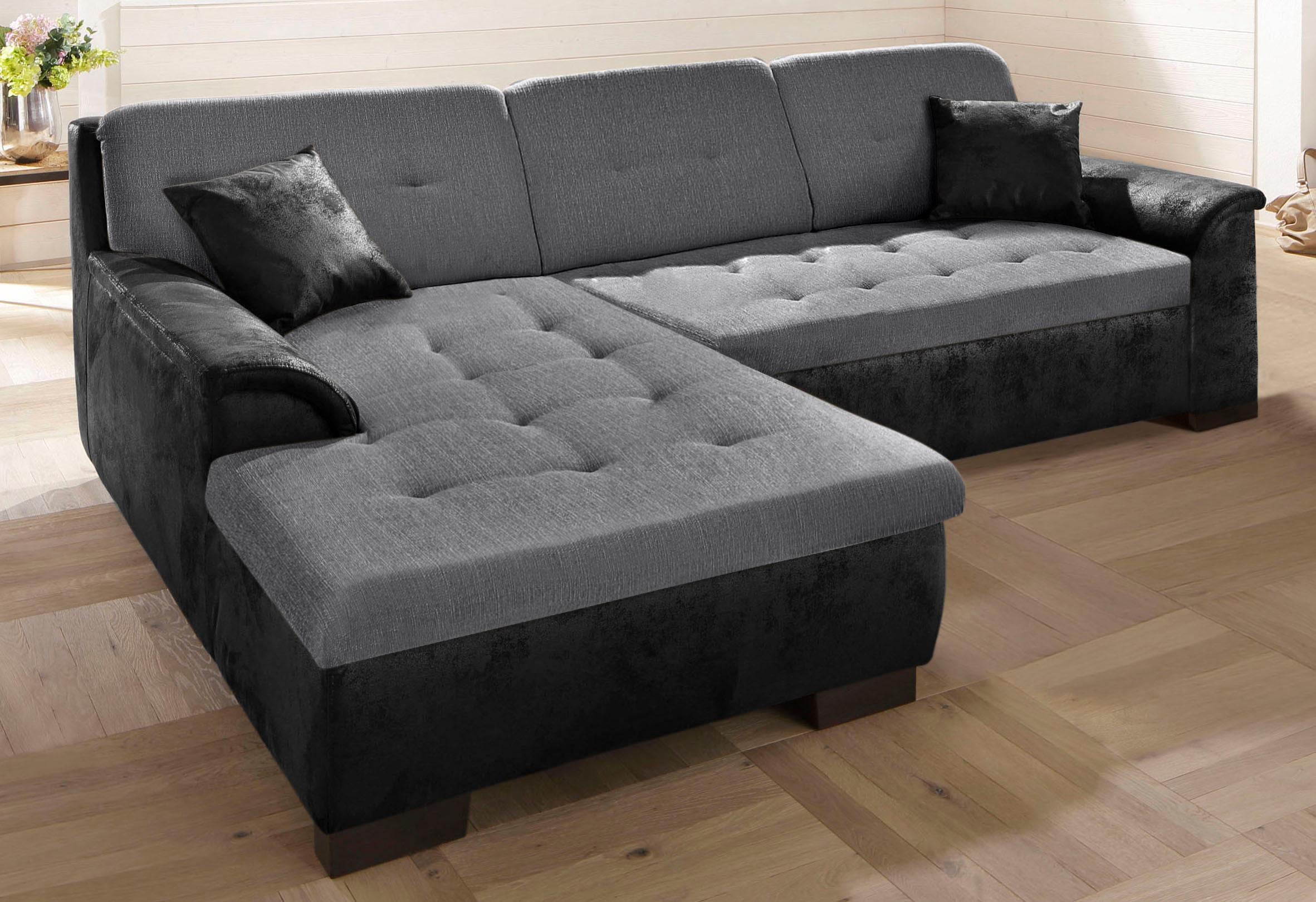 Home affaire Ecksofa »Bergen«, wahlweise mit Bettfunktion L-Form günstig online kaufen