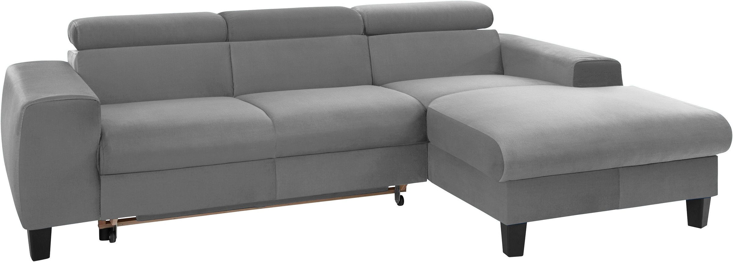 COTTA Polstergarnitur »Morven L-Form«, (Set), Set bestehend aus: Ecksofa mit Kopfteilverstellung & Hocker