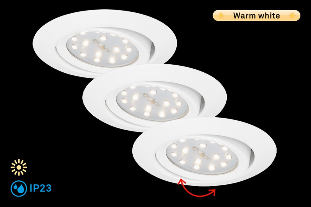 Briloner LED-Einbaustrahler  Weiß günstig online kaufen