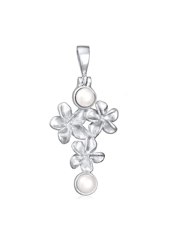 Kettenanhänger »Blumen Flower Süßwasserzuchtperle 925 Silber«