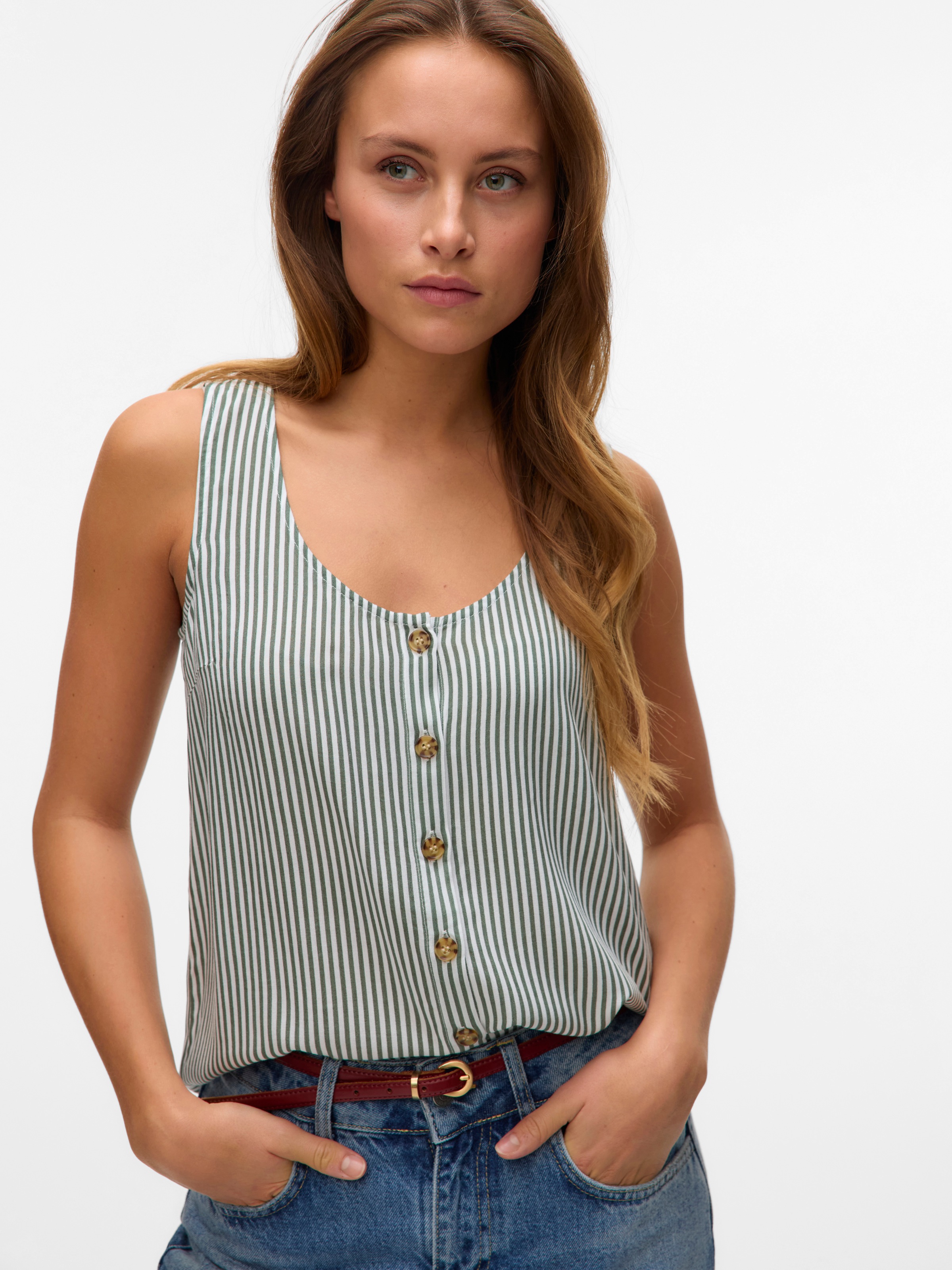 Vero Moda Blusentop »VMBUMPY SL SHIRT WVN GA NOOS«