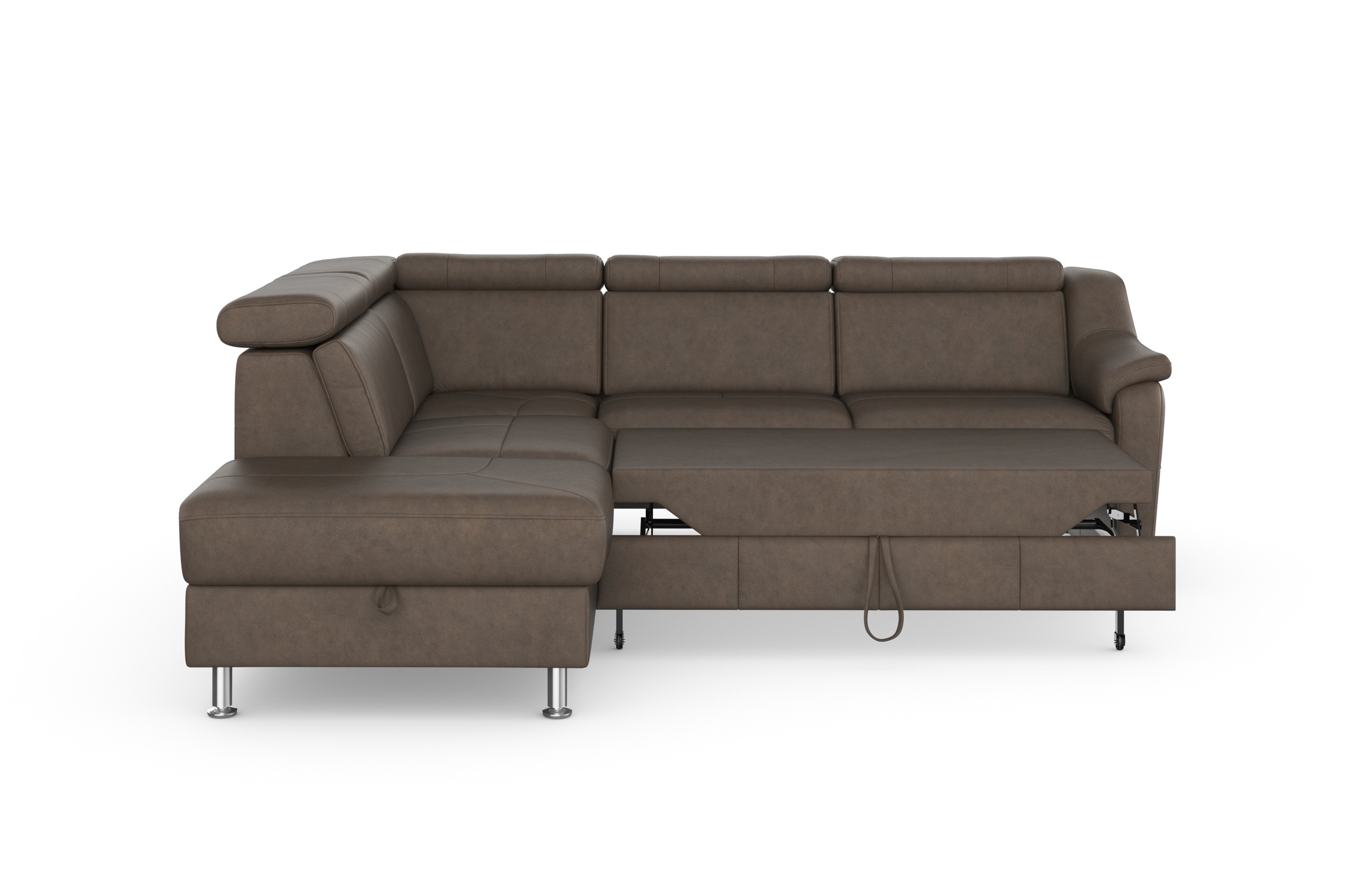 sit&more Ecksofa »Freetown L-Form«, inklusive Kopfteilverstellung und komfortablem Federkern