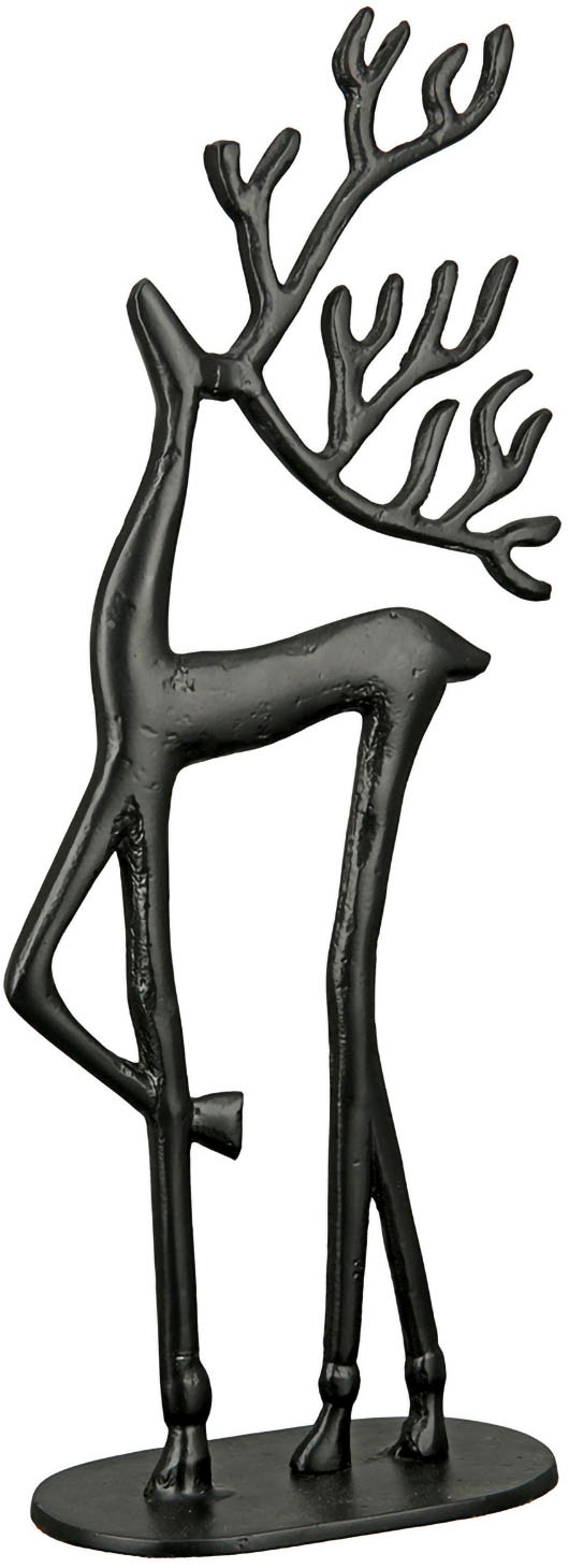 Casablanca by Gilde Tierfigur »Figur Rentier Nordy schwarz H. 52 cm« günstig online kaufen
