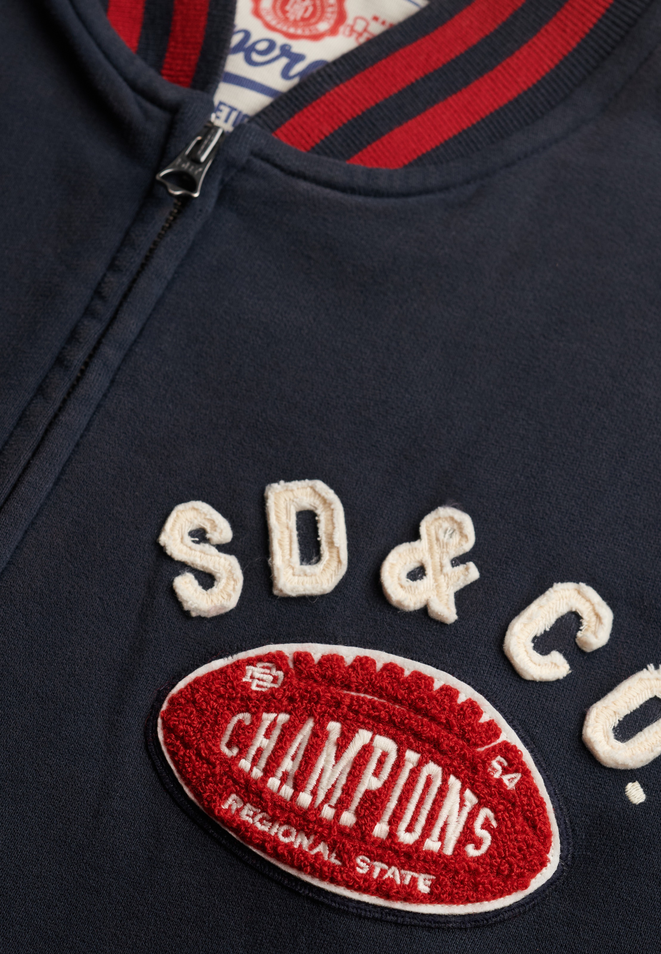 Superdry Sweatjacke »VINTAGE ATHLETIC BOMBER« Baumwollmischung, relaxed fit