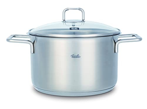 Fissler Topf-Set »Hamburg«, Edelstahl 18/10, (Set, 5 tlg., Kochtopf 16/20/24 + Bratentopf 20cm + Stielkasserolle 16cm oD), Made in Germany