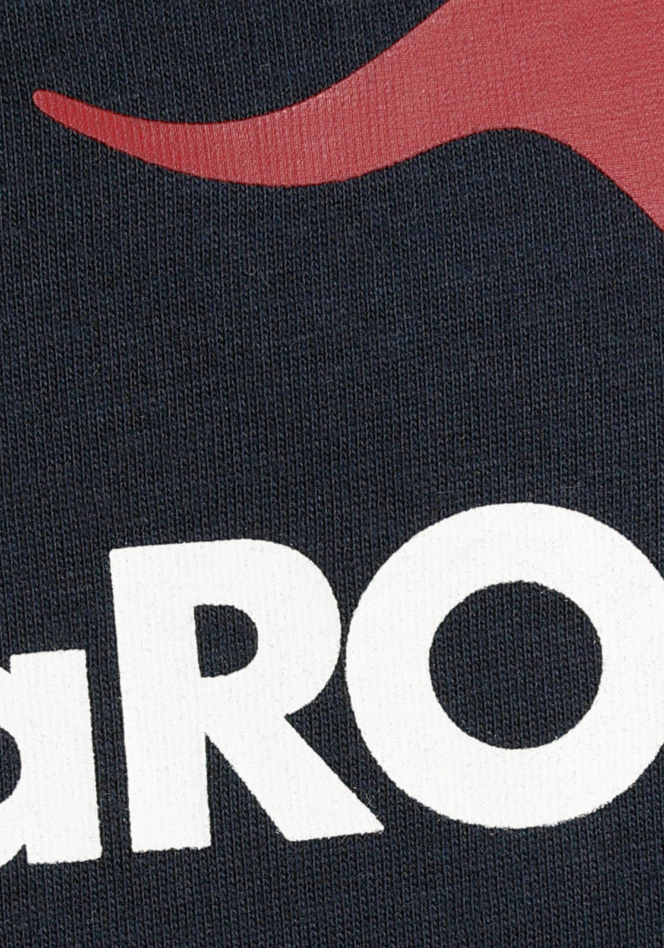 KangaROOS Langarmshirt »Basic Logo«, Langarm, mit peppigem Druck, Rundhalsausschnitt, aus Baumwolle
