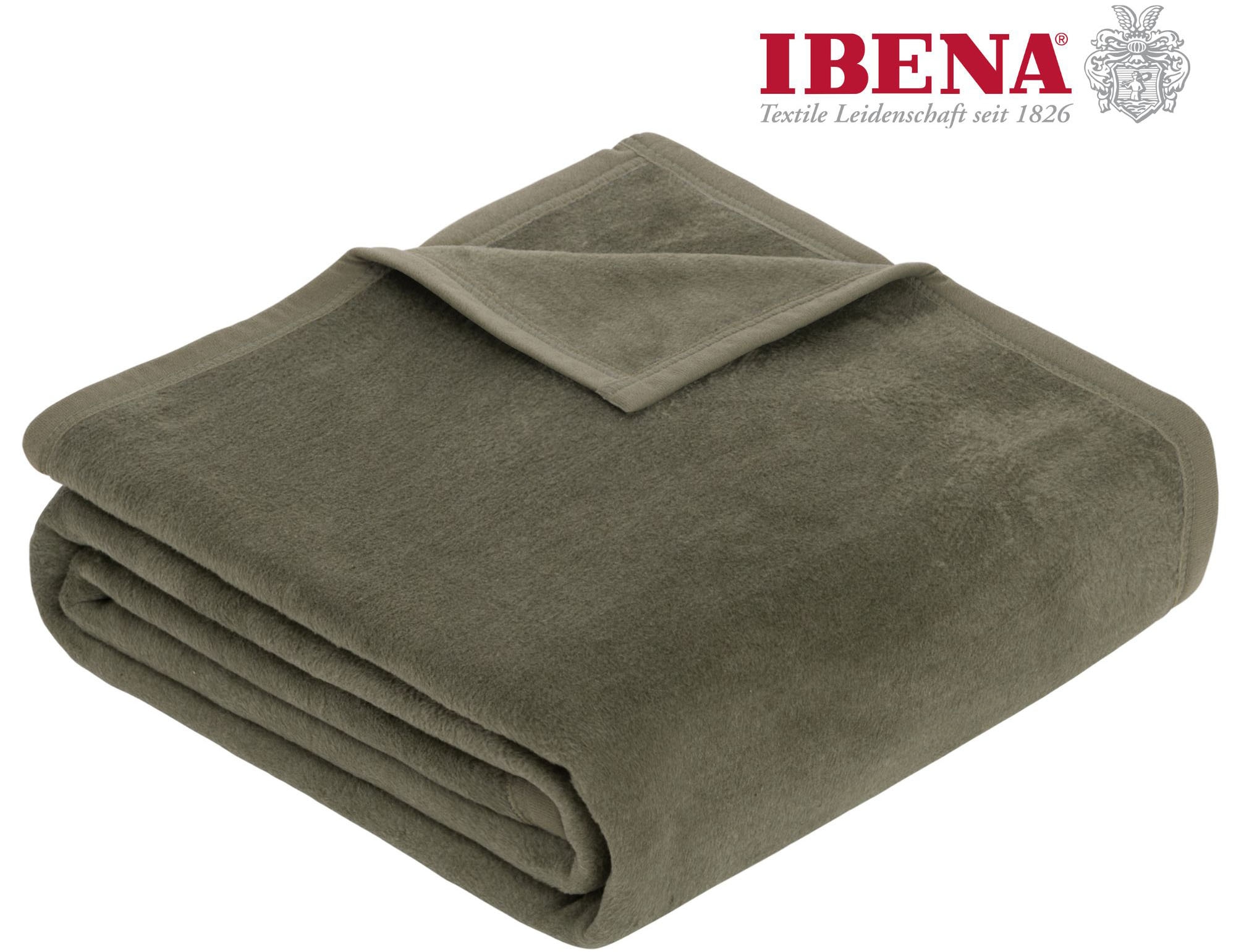 IBENA Wohndecke »Luxus«, verschiedene Größen, unifarbenes Design, Kuschelde günstig online kaufen